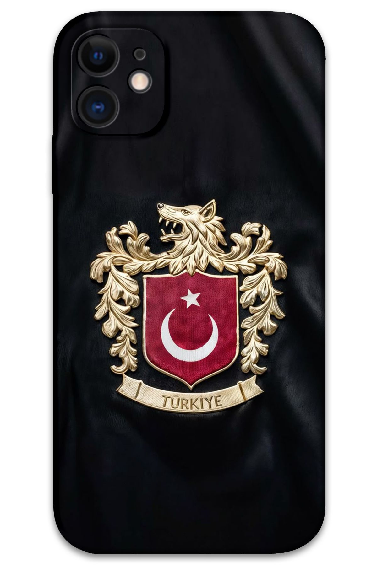 Gramaphone iPhone 12 Uyumlu Türk Desenli Telefon Kılıfı + Ekran Koruyucu - 5855