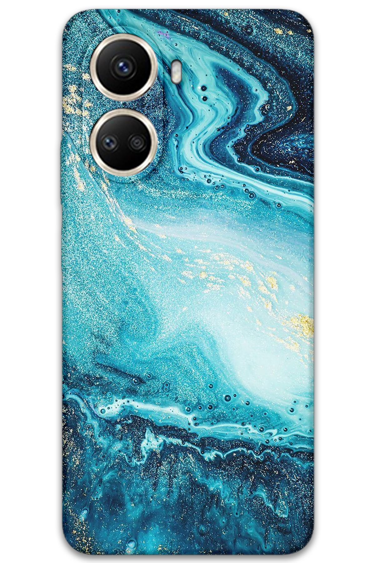 Gramaphone Huawei Nova 10 SE Uyumlu Mermer Desenli Telefon Kılıfı + Ekran Koruyucu - 5818