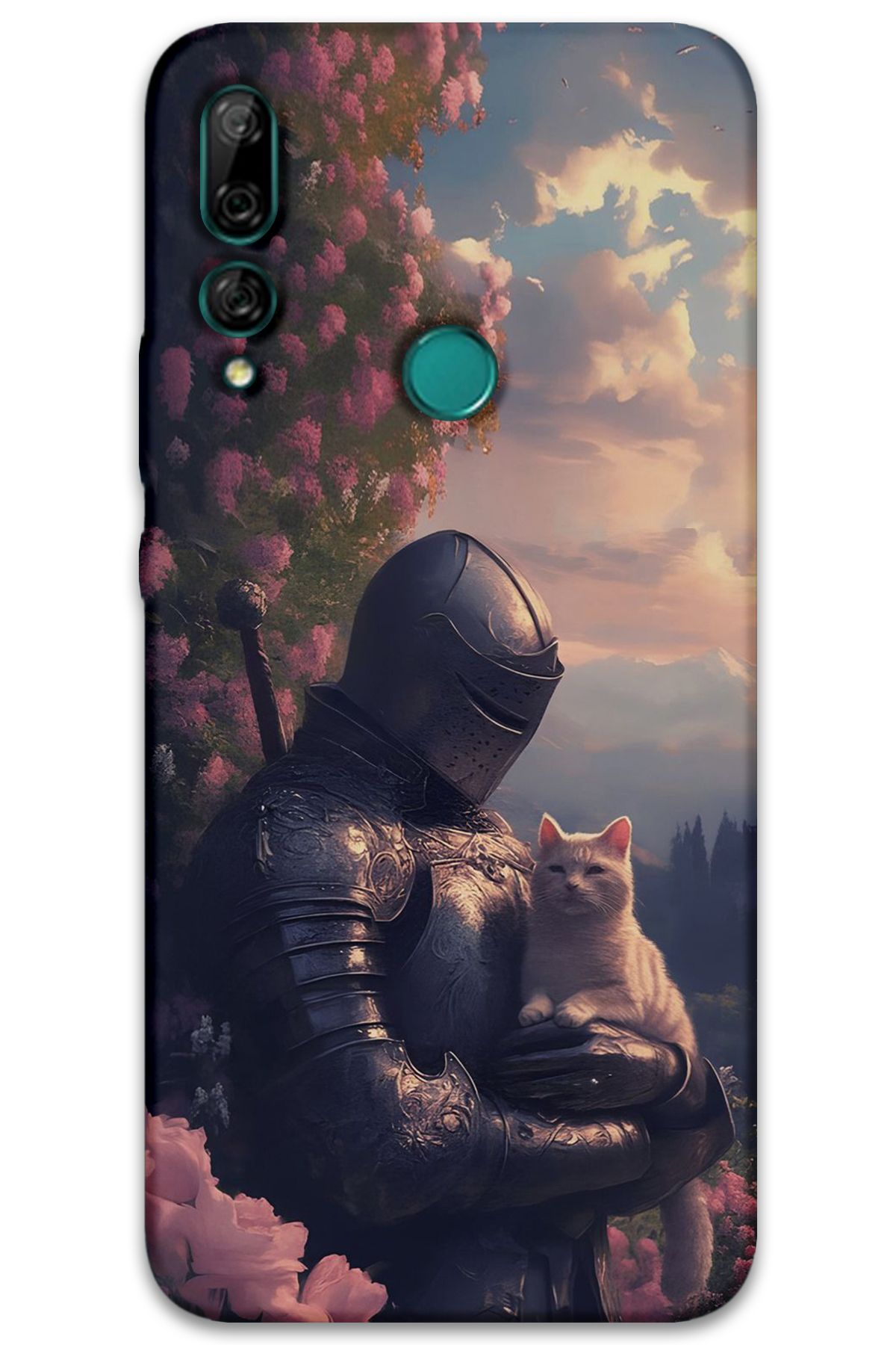 Gramaphone Huawei Y9 Prime 2019 Uyumlu Retro Desenli Telefon Kılıfı + Ekran Koruyucu - 5845