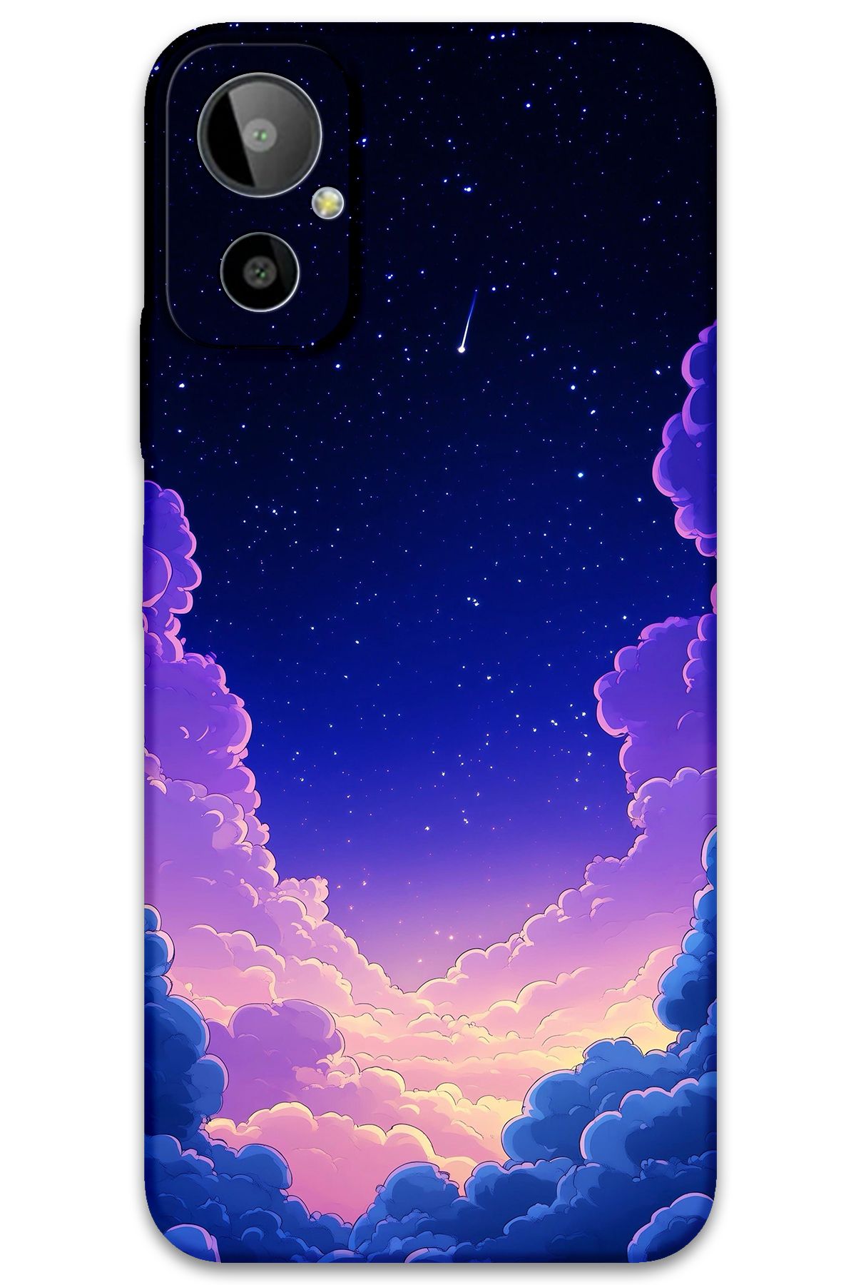 Gramaphone GM 23 SE Uyumlu Uzay Desenli Telefon Kılıfı + Ekran Koruyucu - 5867