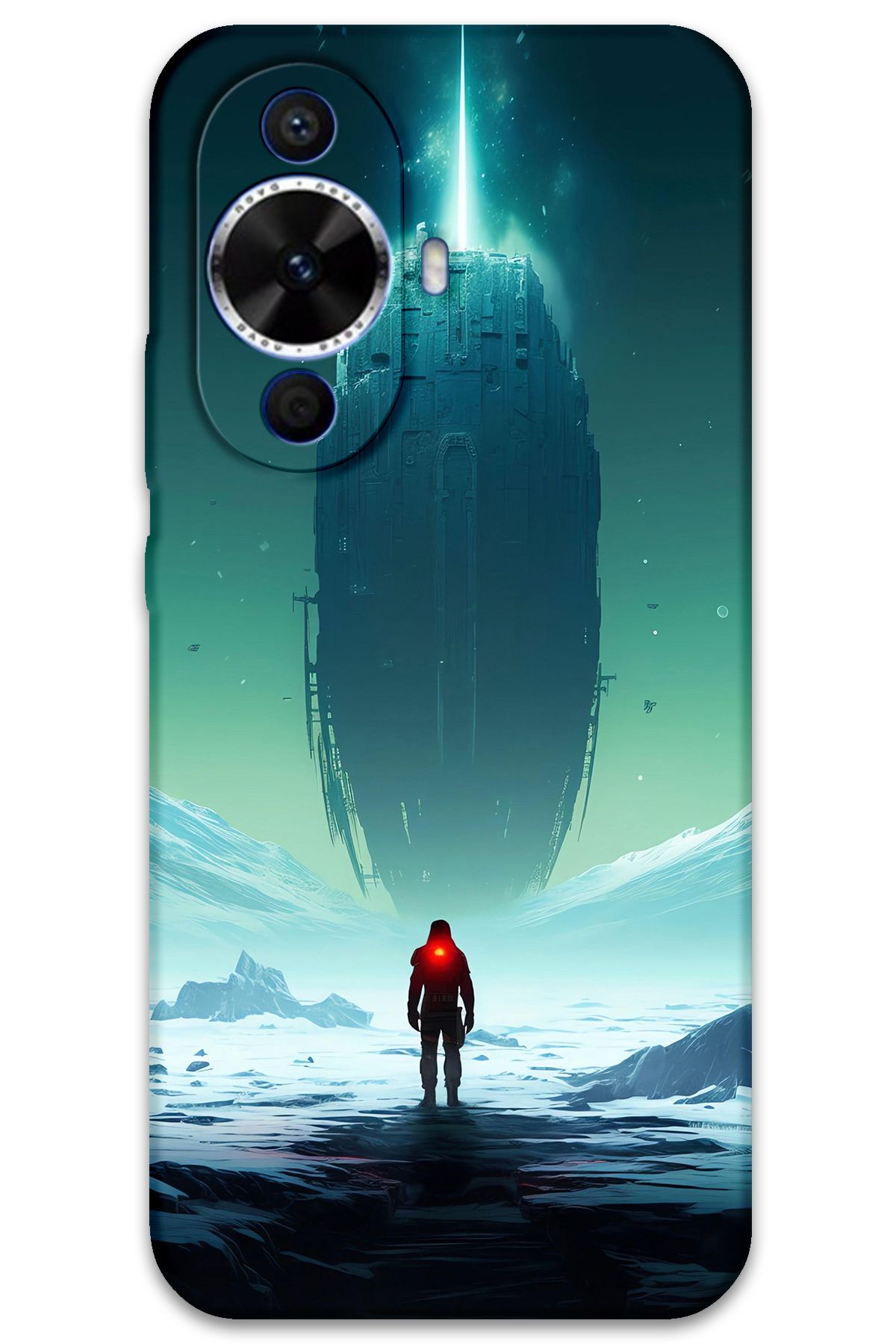 Gramaphone Huawei Nova 12s Uyumlu Uzay Desenli Telefon Kılıfı + Ekran Koruyucu - 5864