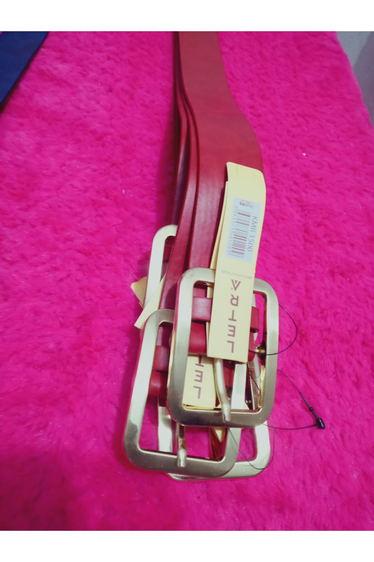 hoaryage TOKALI Suni Deri Kemer Ortalama Boy 105 cm En 3,5 CM