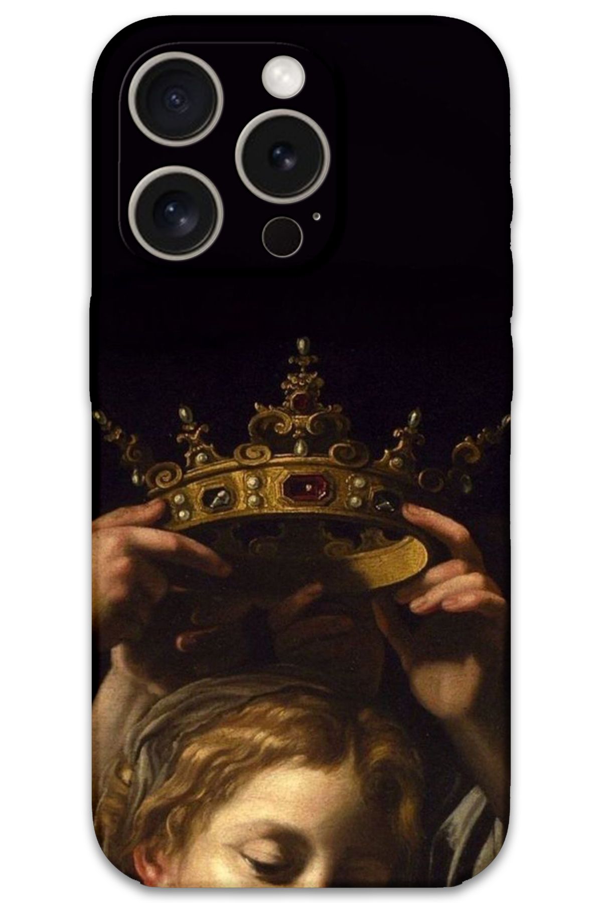 Gramaphone iPhone 15 Pro Uyumlu Retro Desenli Telefon Kılıfı + Ekran Koruyucu - 5833