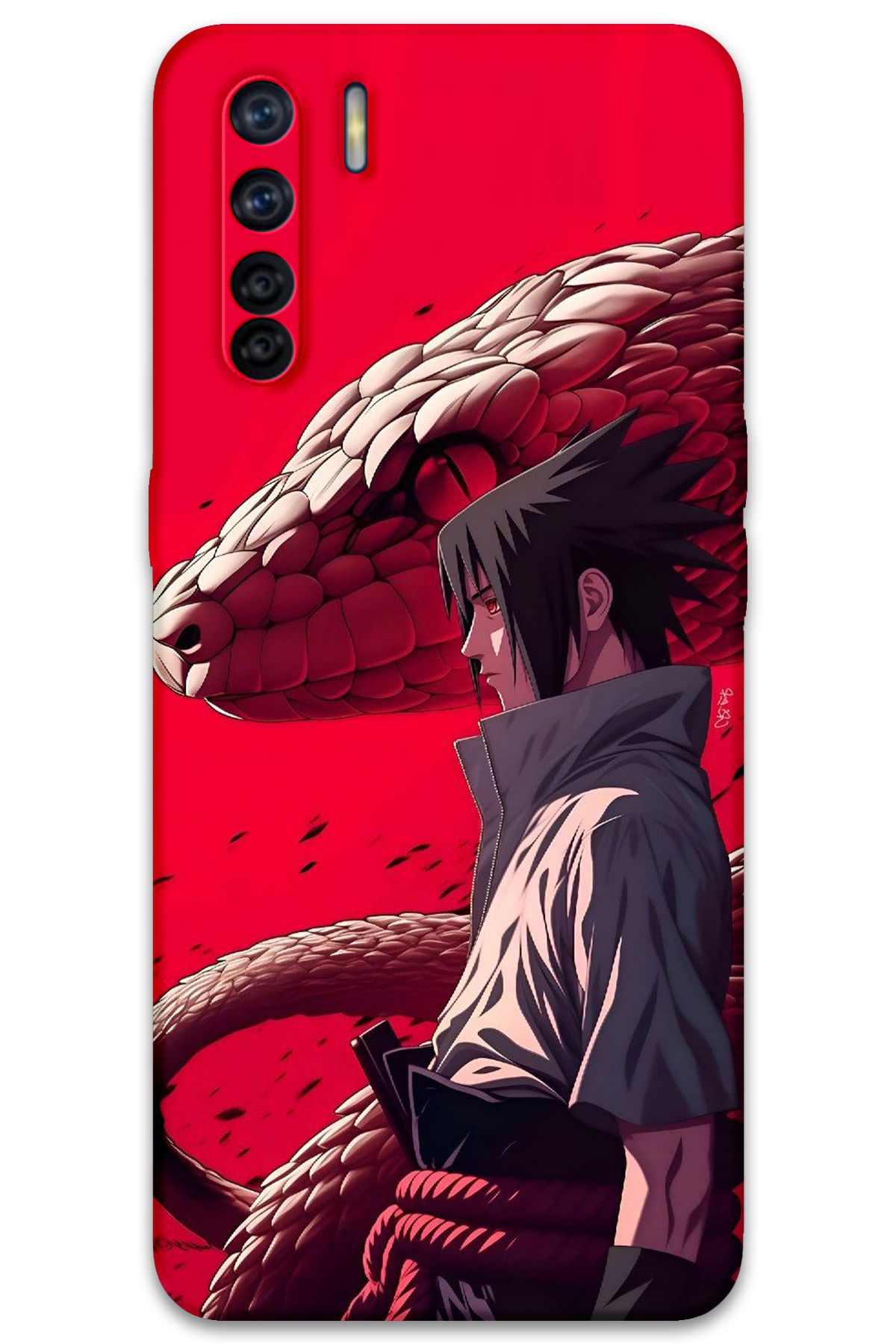 Gramaphone Oppo A91 Uyumlu Anime Desenli Telefon Kılıfı + Ekran Koruyucu - 5746