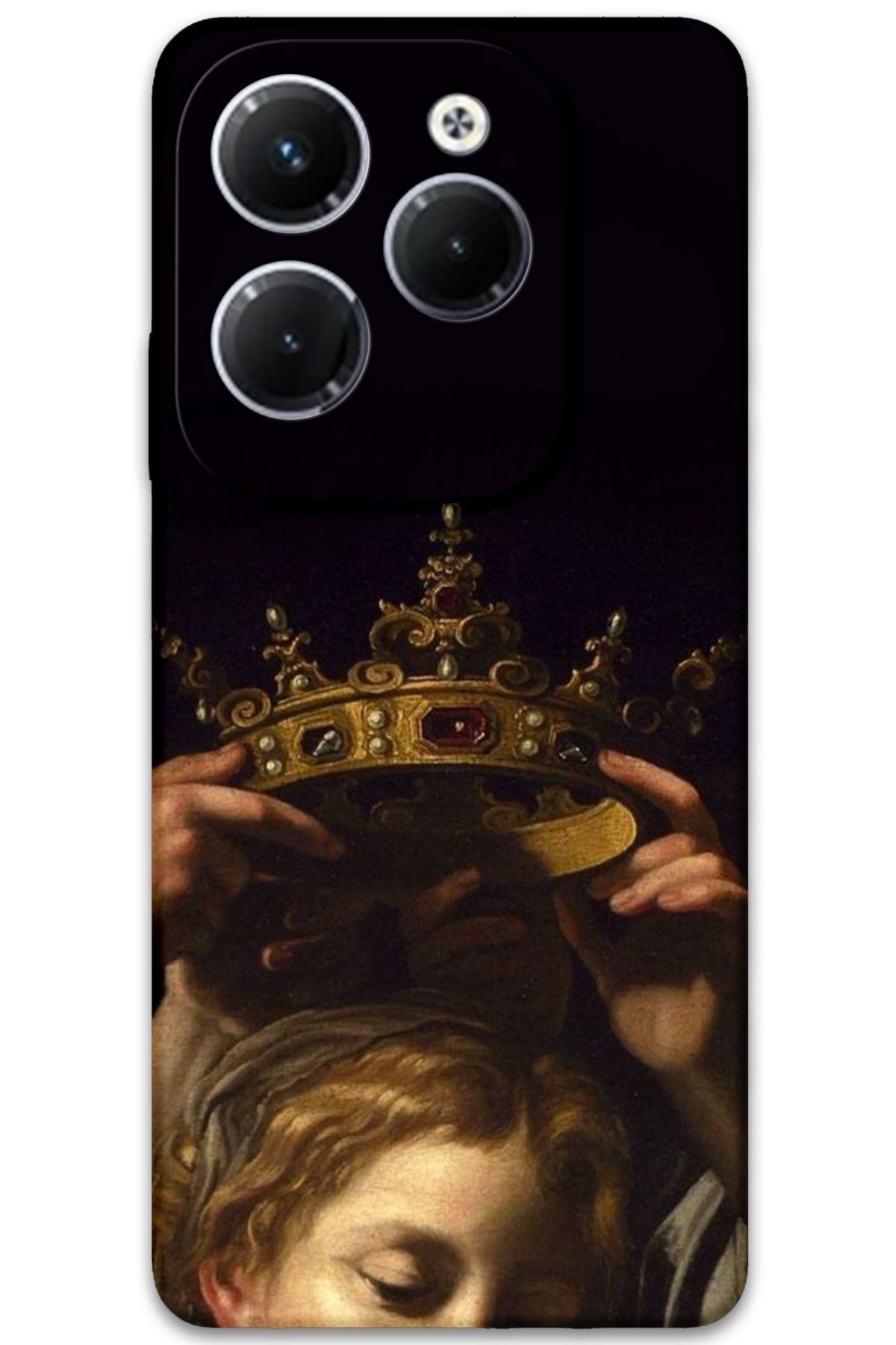 Gramaphone İnfinix Hot 40 Pro Uyumlu Retro Desenli Telefon Kılıfı + Ekran Koruyucu - 5833
