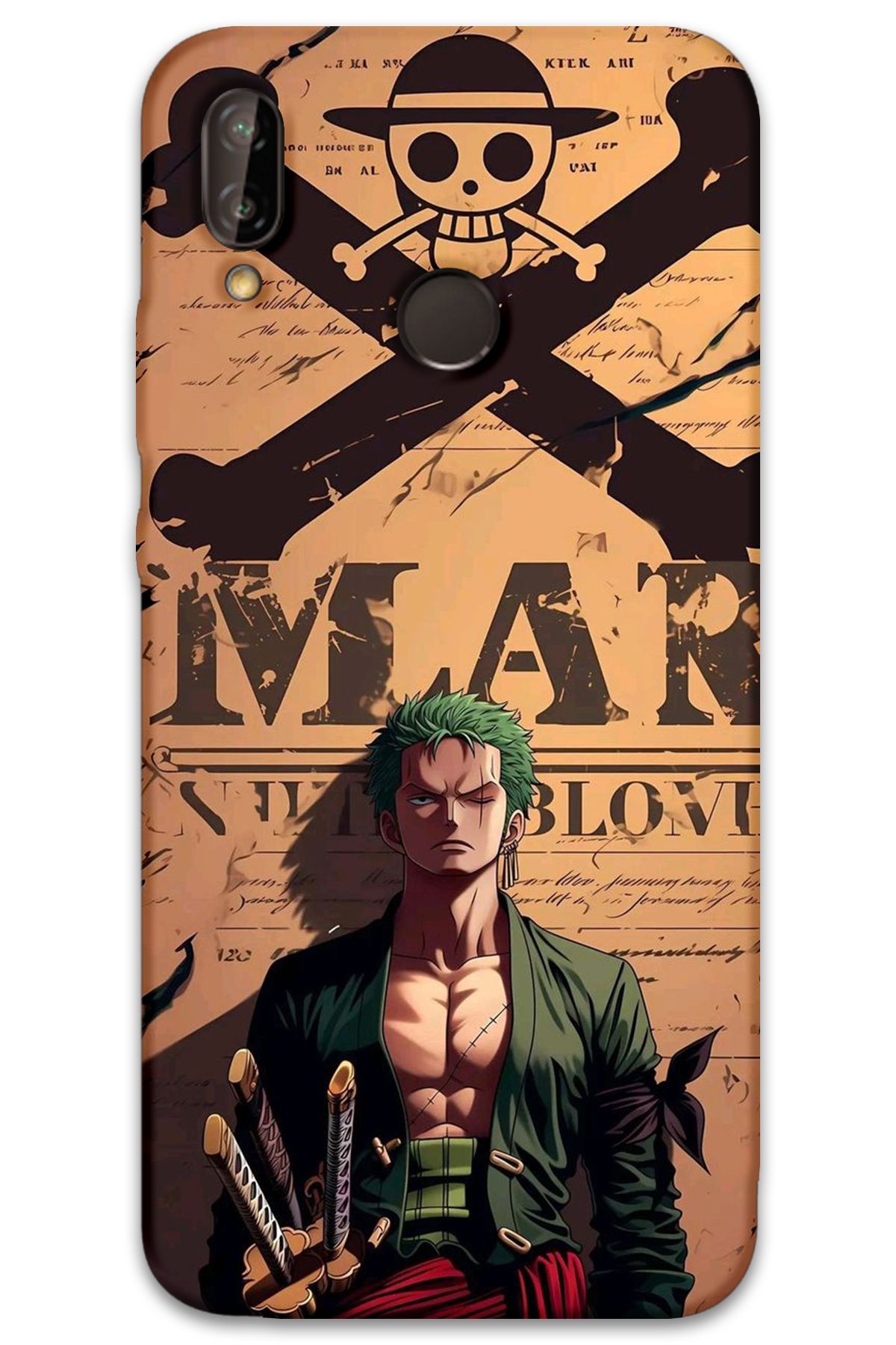 Gramaphone Huawei P Smart 2019 Uyumlu Anime Desenli Telefon Kılıfı + Ekran Koruyucu - 5755