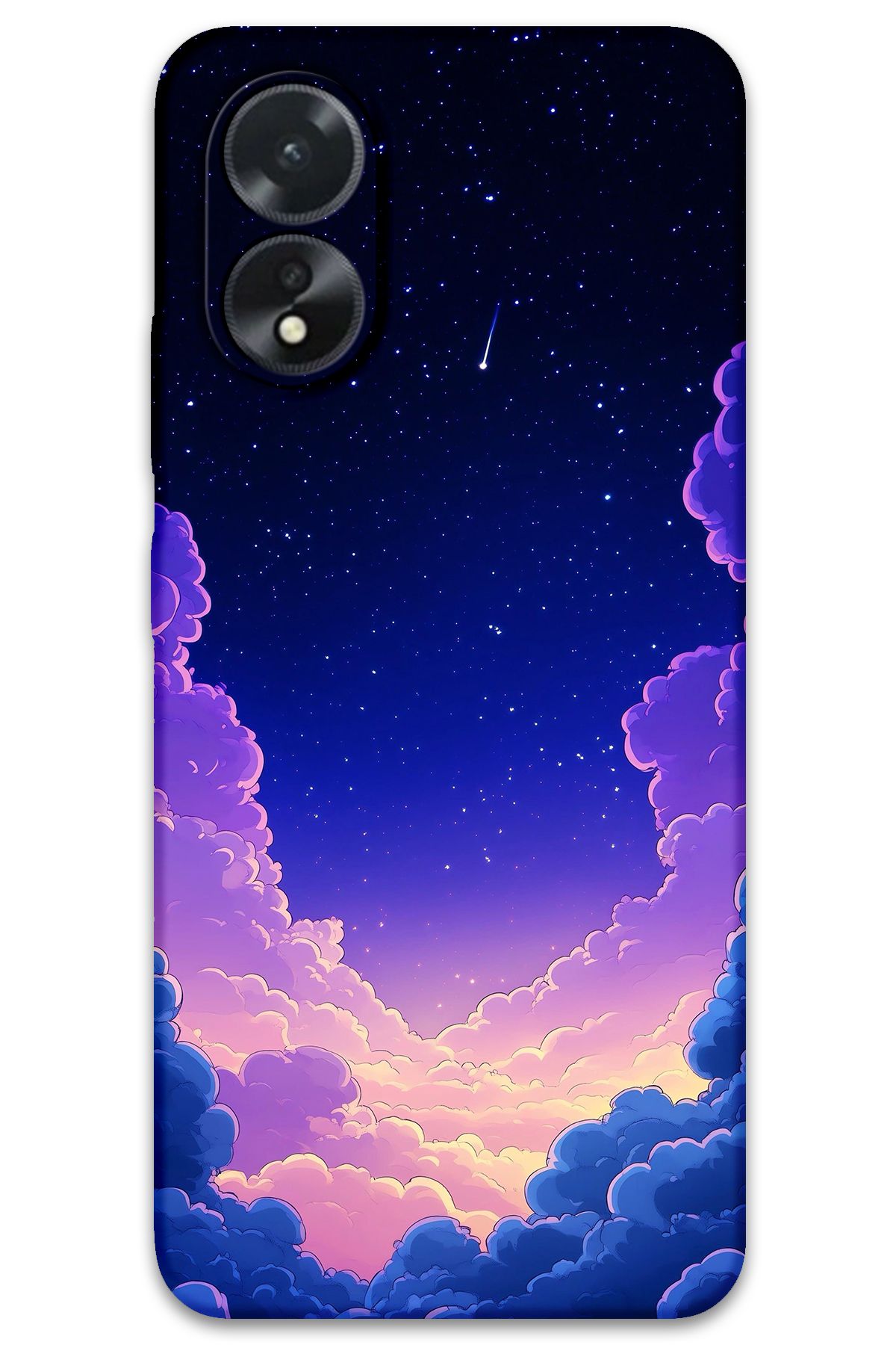 Gramaphone Oppo A38 Uyumlu Uzay Desenli Telefon Kılıfı + Ekran Koruyucu - 5867