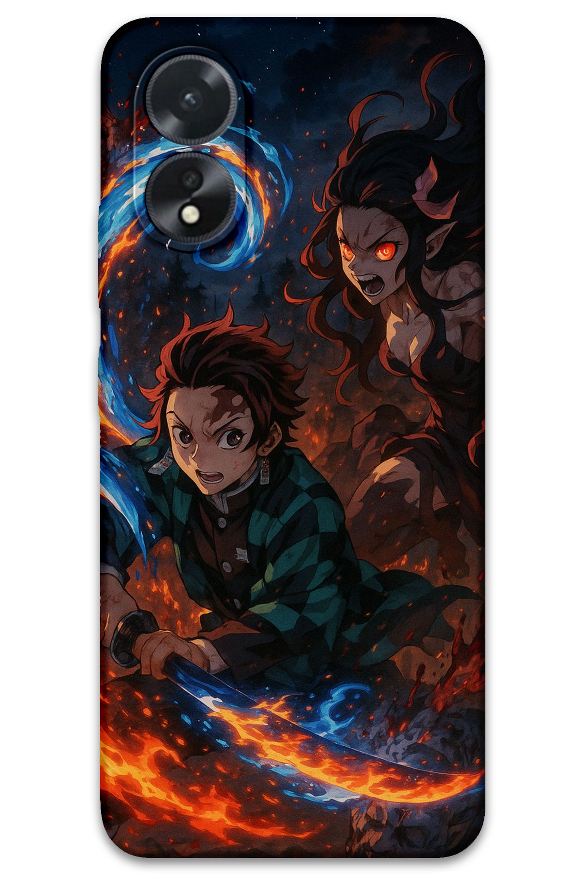 Gramaphone Oppo A38 Uyumlu Anime Desenli Telefon Kılıfı + Ekran Koruyucu - 5745
