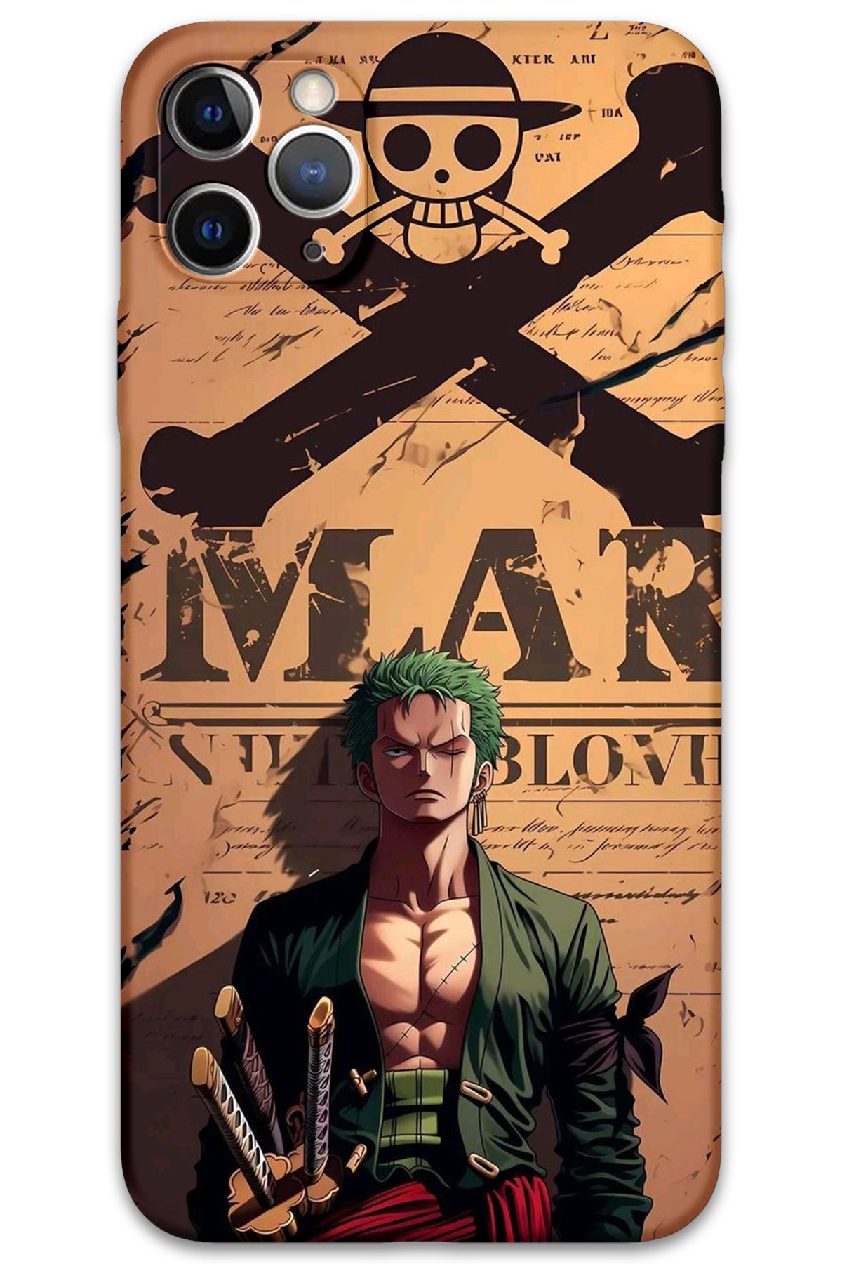 Gramaphone iPhone 11 Pro Uyumlu Anime Desenli Telefon Kılıfı + Ekran Koruyucu - 5755