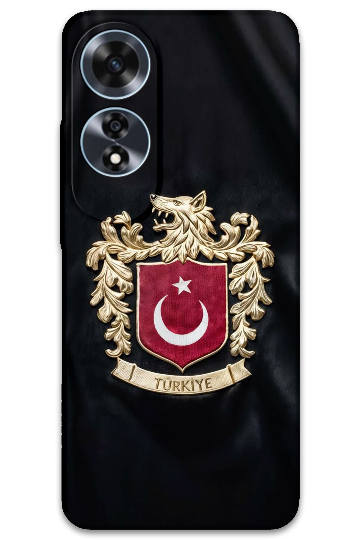 Gramaphone Oppo A60 Uyumlu Türk Desenli Telefon Kılıfı + Ekran Koruyucu - 5855