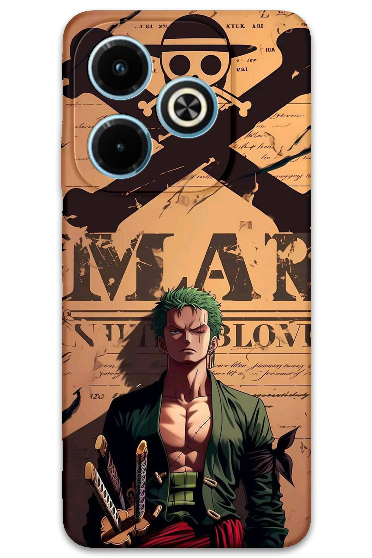 Gramaphone İnfinix Hot 40i Uyumlu Anime Desenli Telefon Kılıfı + Ekran Koruyucu - 5755