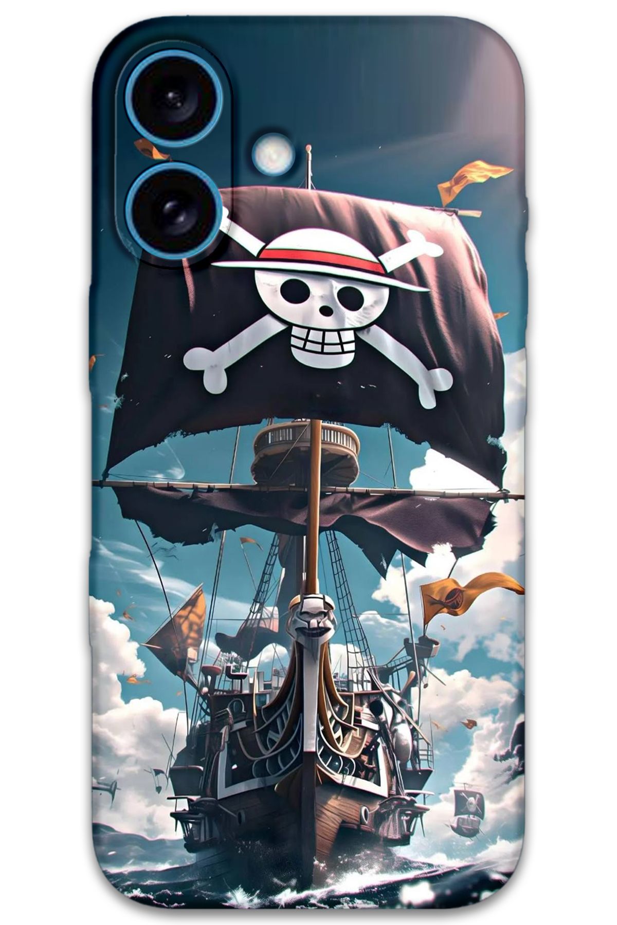 Gramaphone iPhone 16 Uyumlu Anime Desenli Telefon Kılıfı + Ekran Koruyucu - 5752