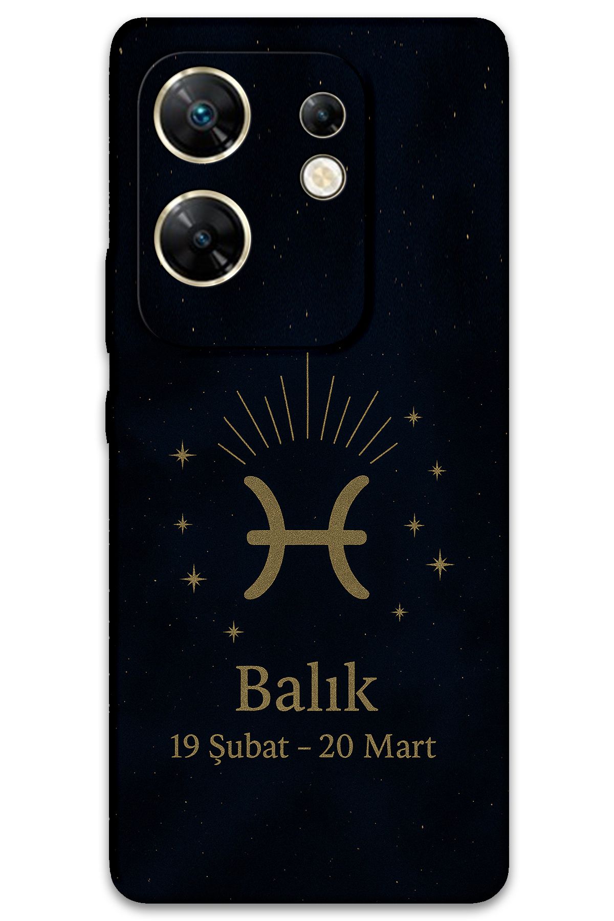 Gramaphone İnfinix Zero 30 4G Uyumlu Balık Burcu Desenli Telefon Kılıfı - 5779