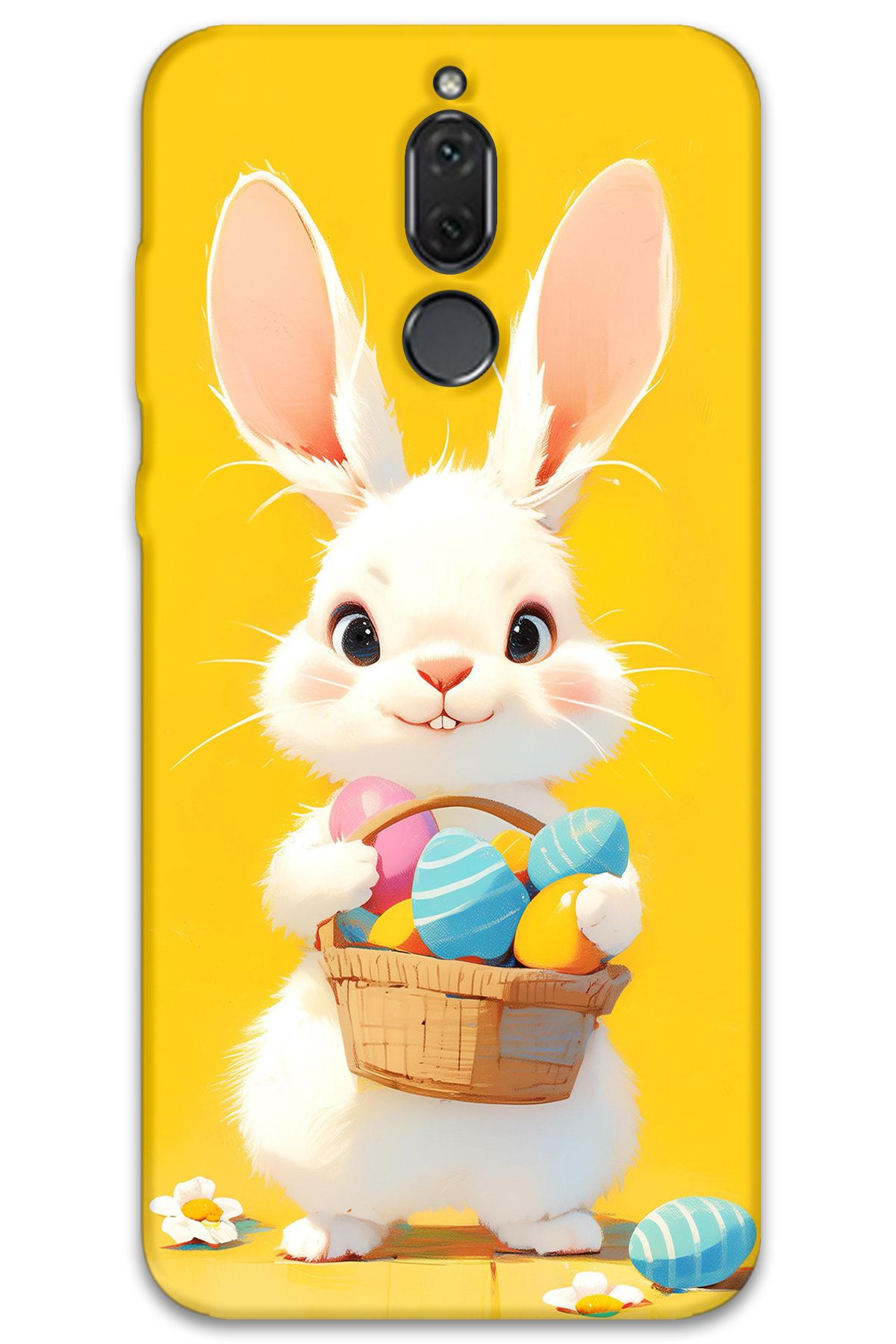Gramaphone Huawei Mate 10 Lite Uyumlu Tavşan Desenli Telefon Kılıfı + Ekran Koruyucu - 5806