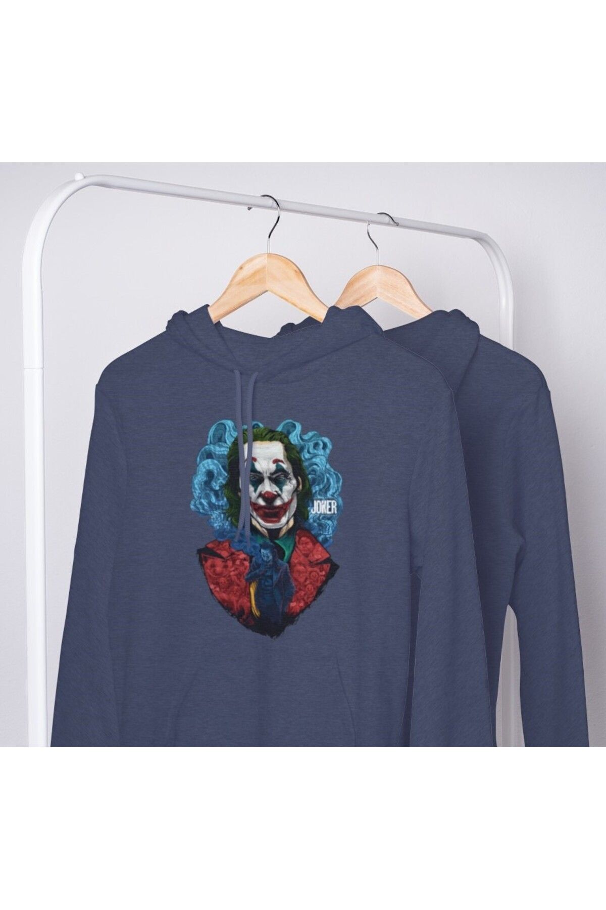 FoxSkin Sportswear&Company Unisex Joker Baskılı 2 İplik Şardonlu Kapüşonlu Oversıze Sweatshirt Hoodie