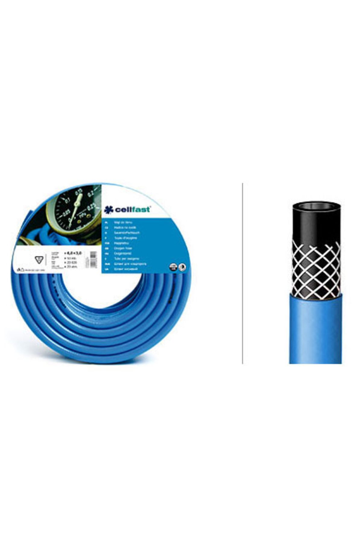 Cellfast Furtun Oxigen 12(3+6+3)mm / 50m - One Size