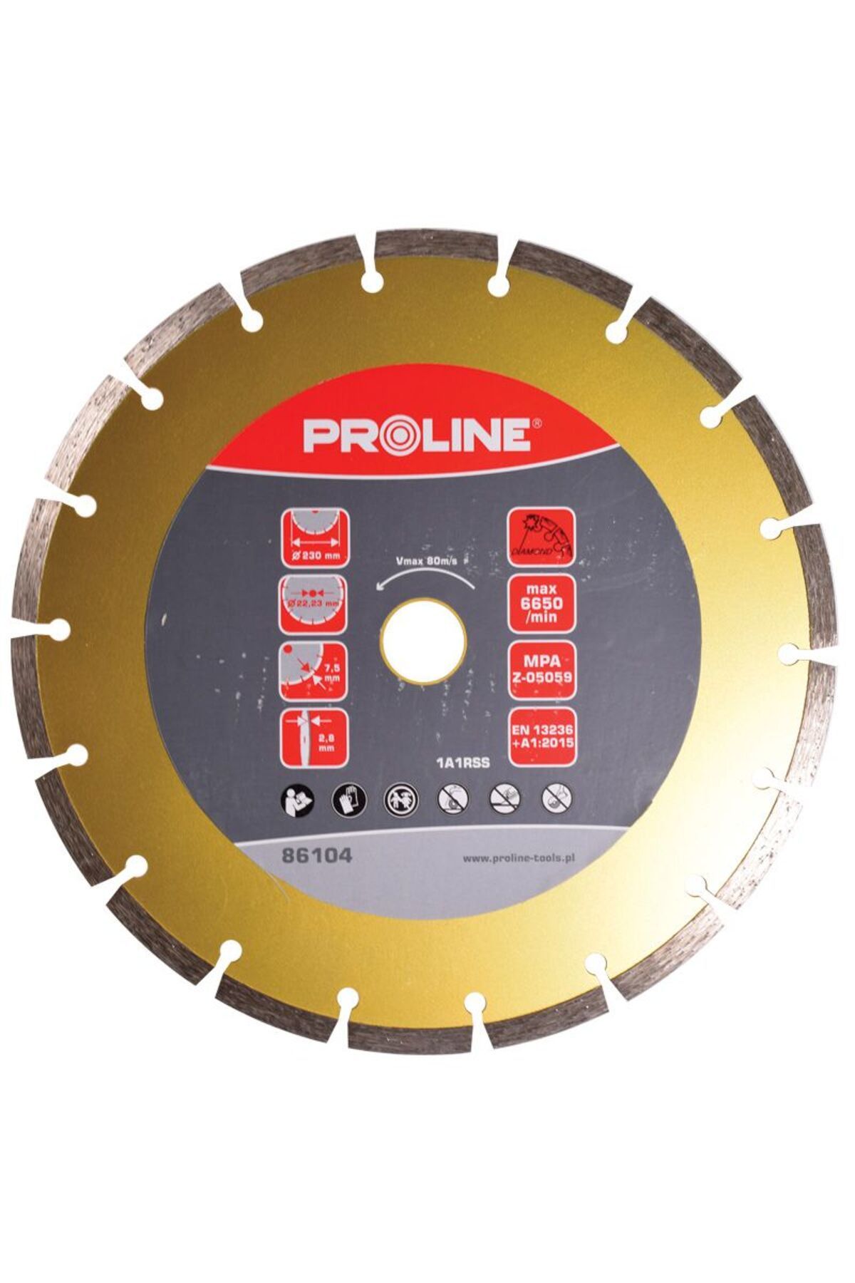 PROLINE Disc Diamantat Segmentat Super Dur 180mm - One Size