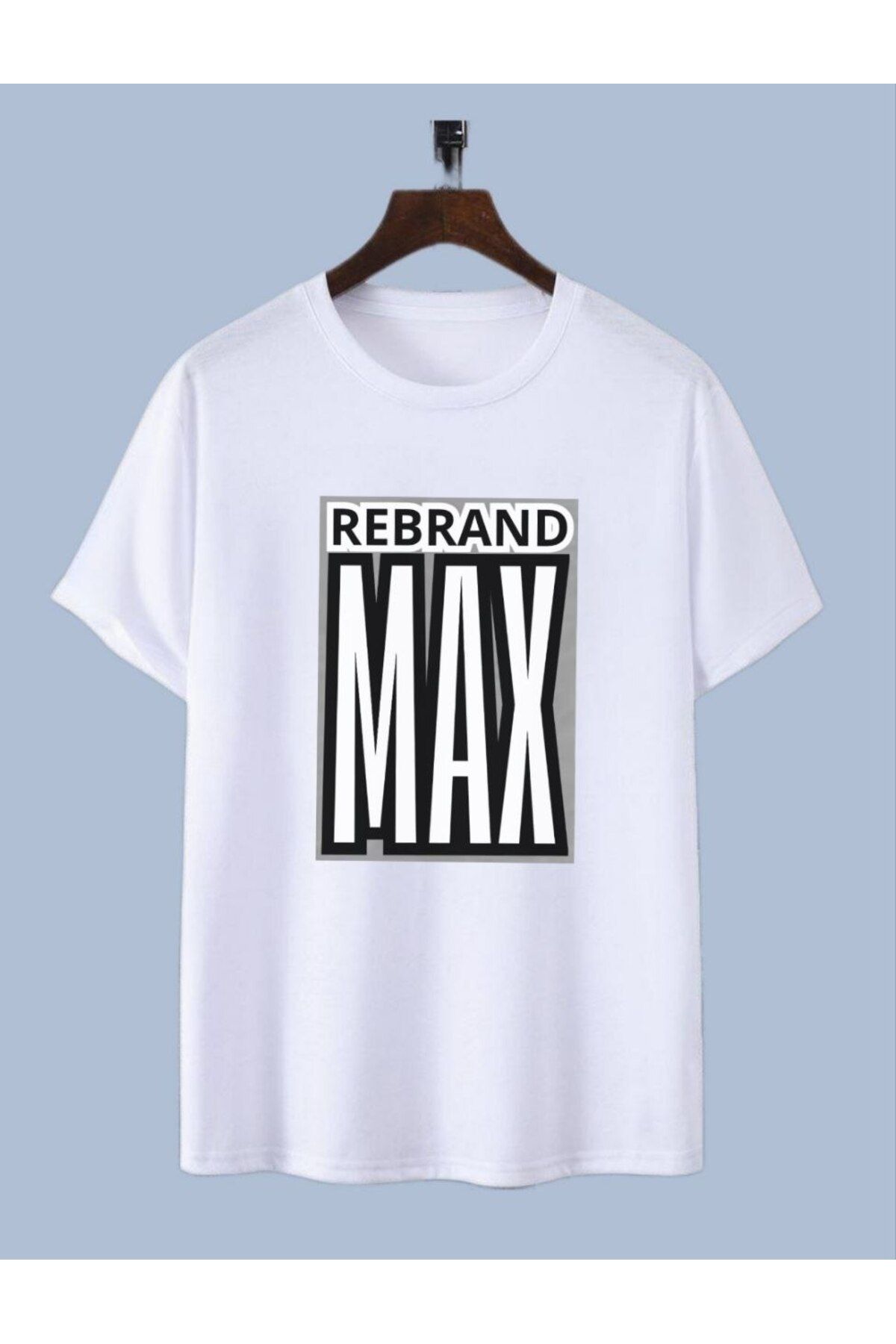 REBRAND Baskılı T-shirt spor Unisex Oversize