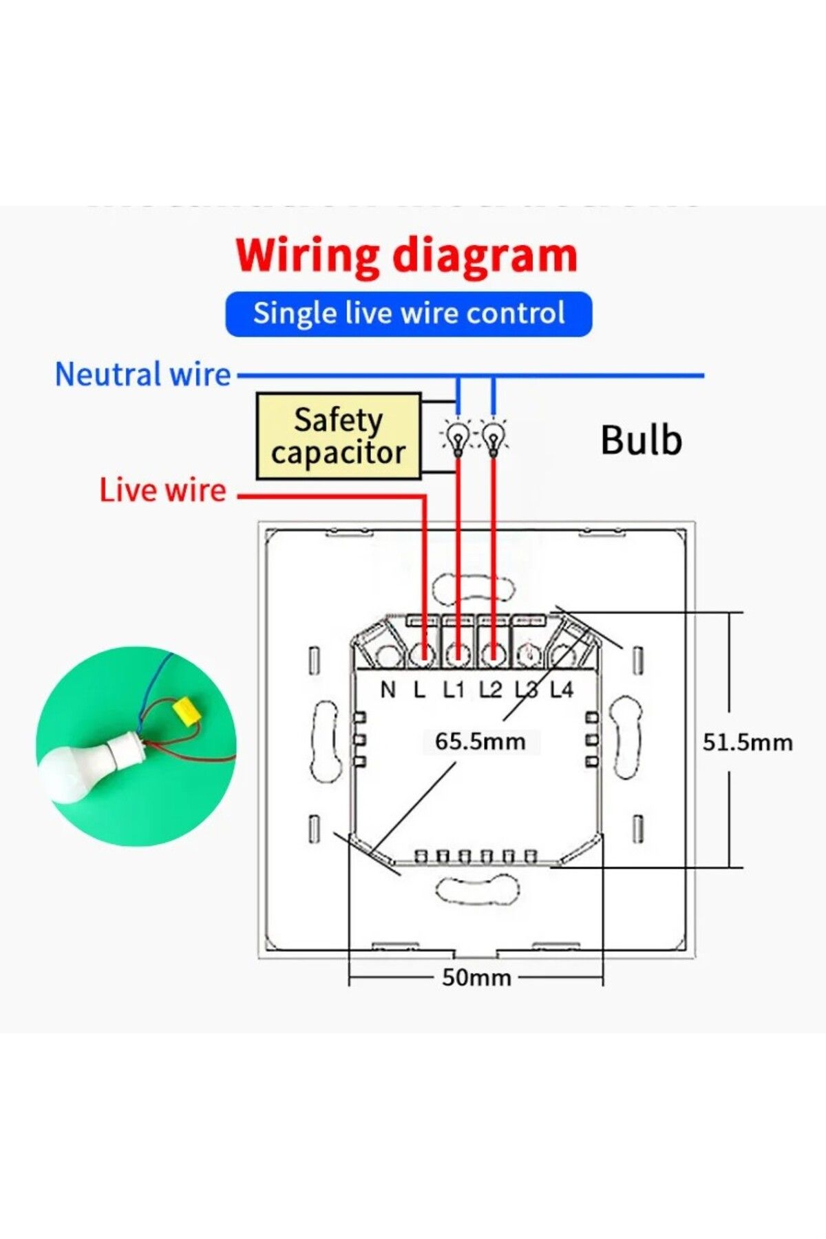iUni-Întrerupător tactil inteligent, WiFi, Sticlă securizată, iUni 2G, 10A, Control vocal, Smart Life / Tuya, LED, Auriu 8