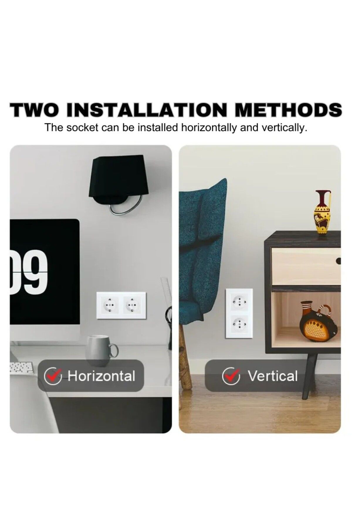 iUni-Double Socket With Tempered Glass Frame Ws2, 16a 4
