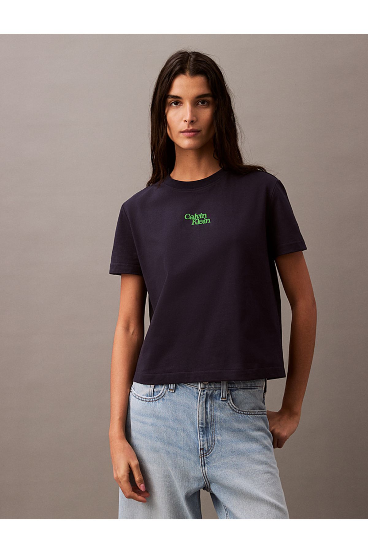 Calvin Klein Flock Logo T-Shirt