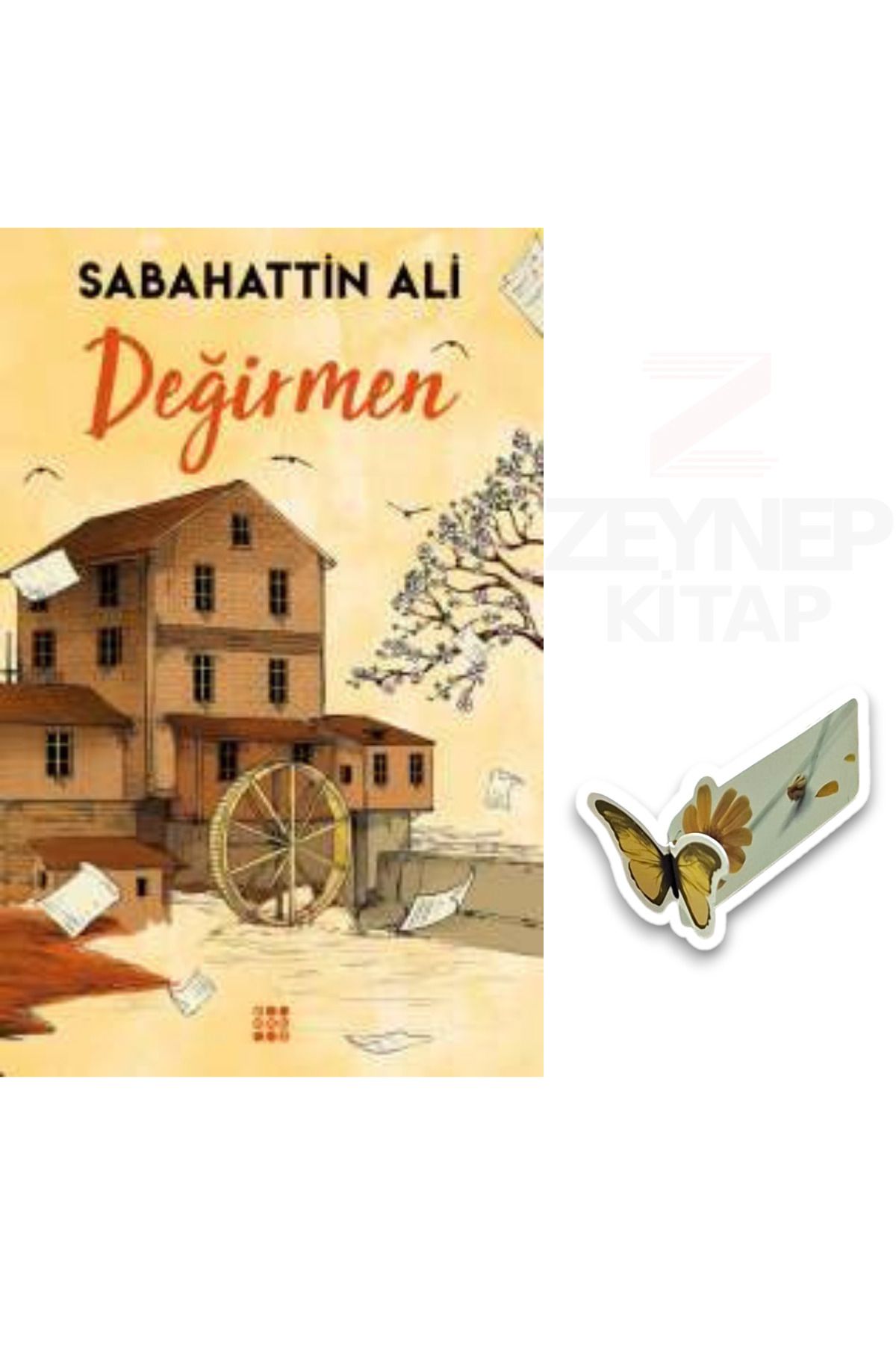 Dokuz Yayınları Değirmen - Sabahattin Ali (Özel Tasarım Hareketli Kelebek Ayraç Hediye)