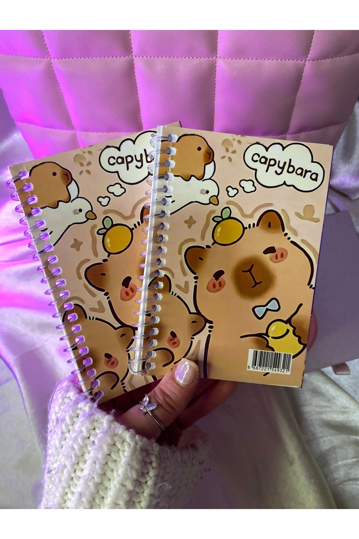 TATLIŞ Mini sevimli capybara not defteri 1 adettir