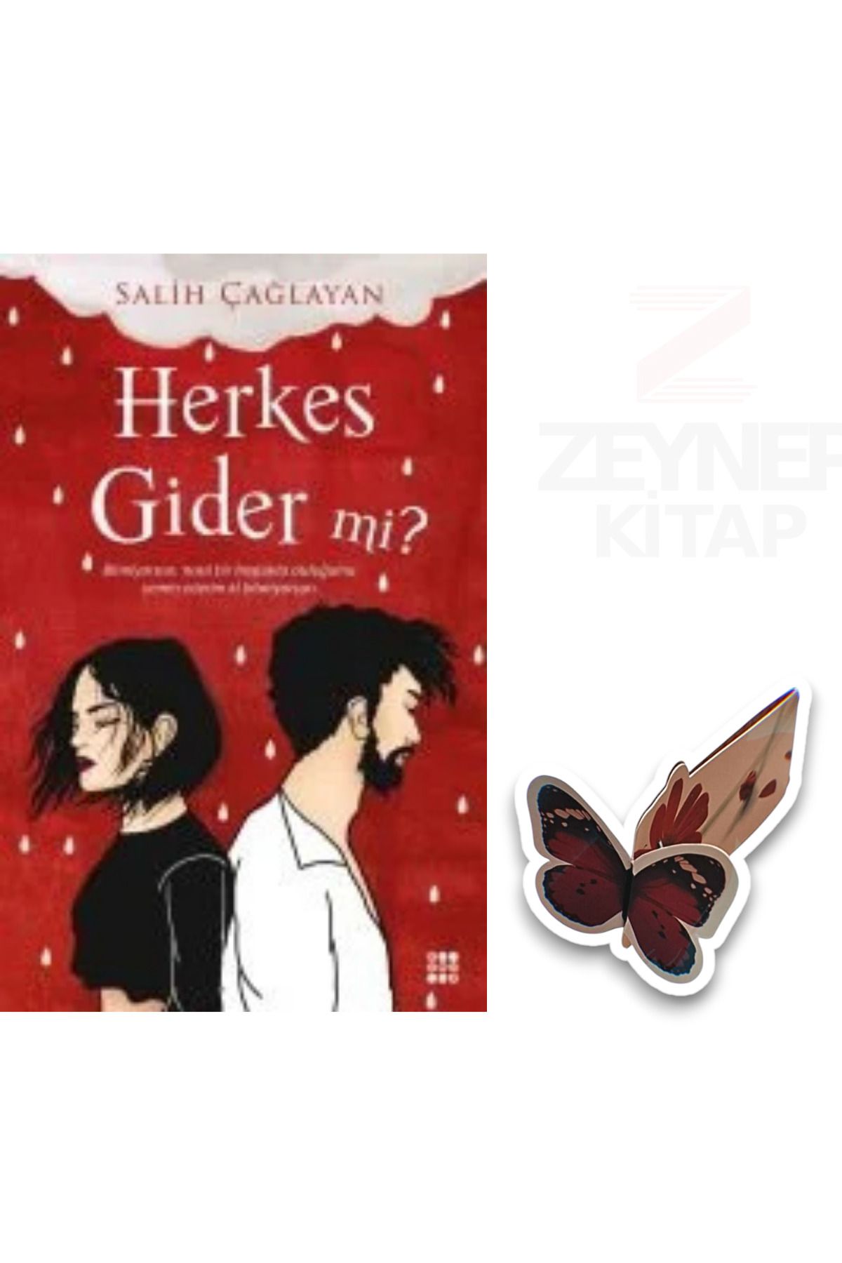Dokuz Yayınları Herkes Gider Mi? (Özel Tasarım Hareketli Kelebek Ayraç Hediye)