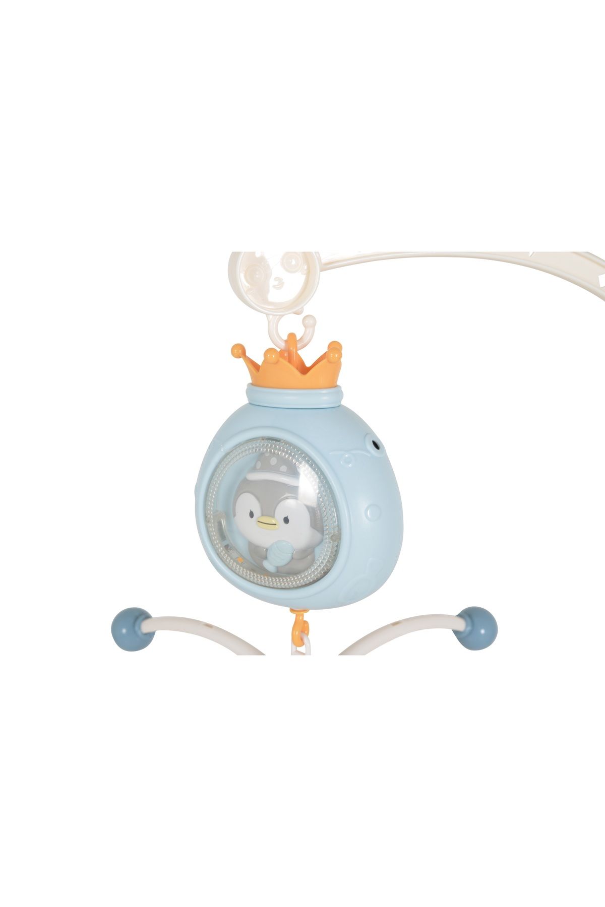 Moni-Musical carousel with remote control and lights Penguin, Blue 5