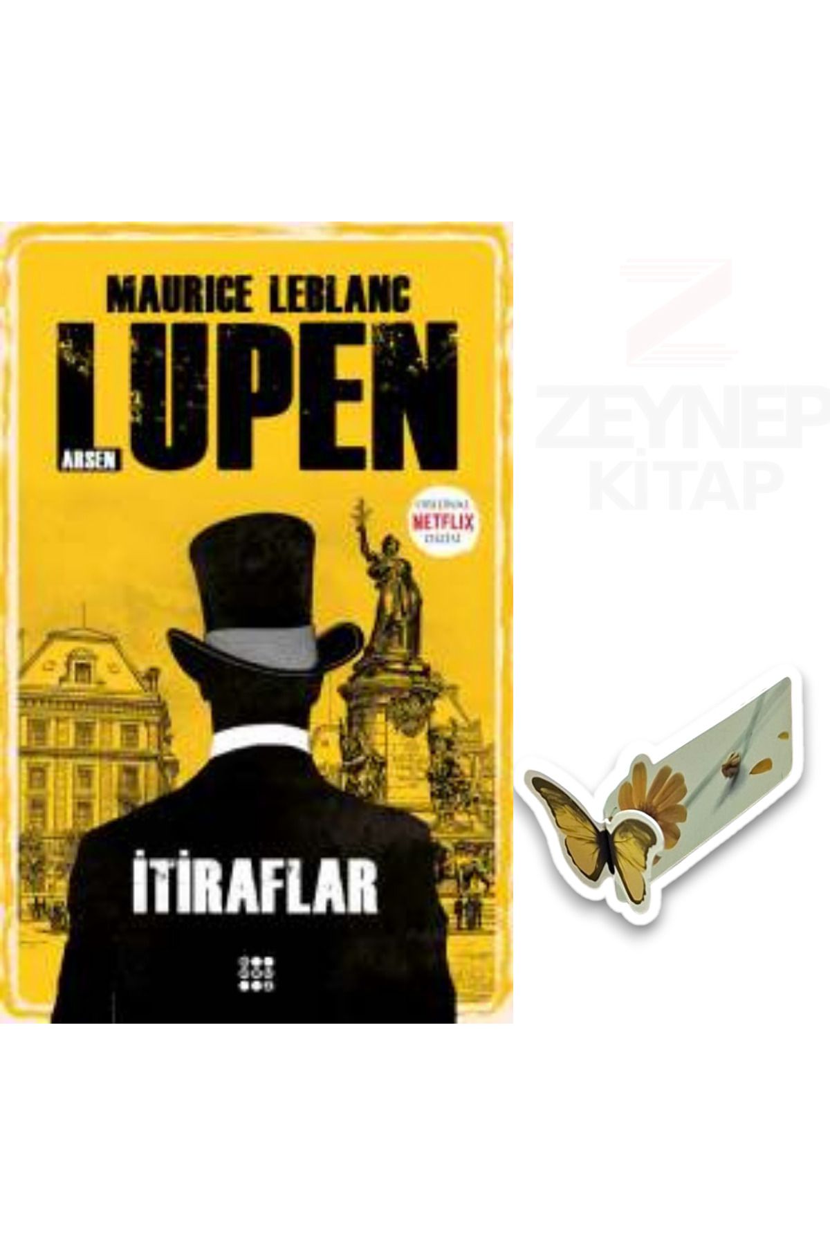 Dokuz Yayınları Arsen Lüpen İtiraflar(Özel Tasarım Hareketli Kelebek Ayraç Hediye)