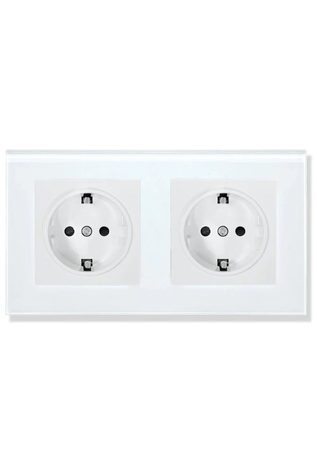 iUni-Double Socket With Tempered Glass Frame Ws2, 16a 1