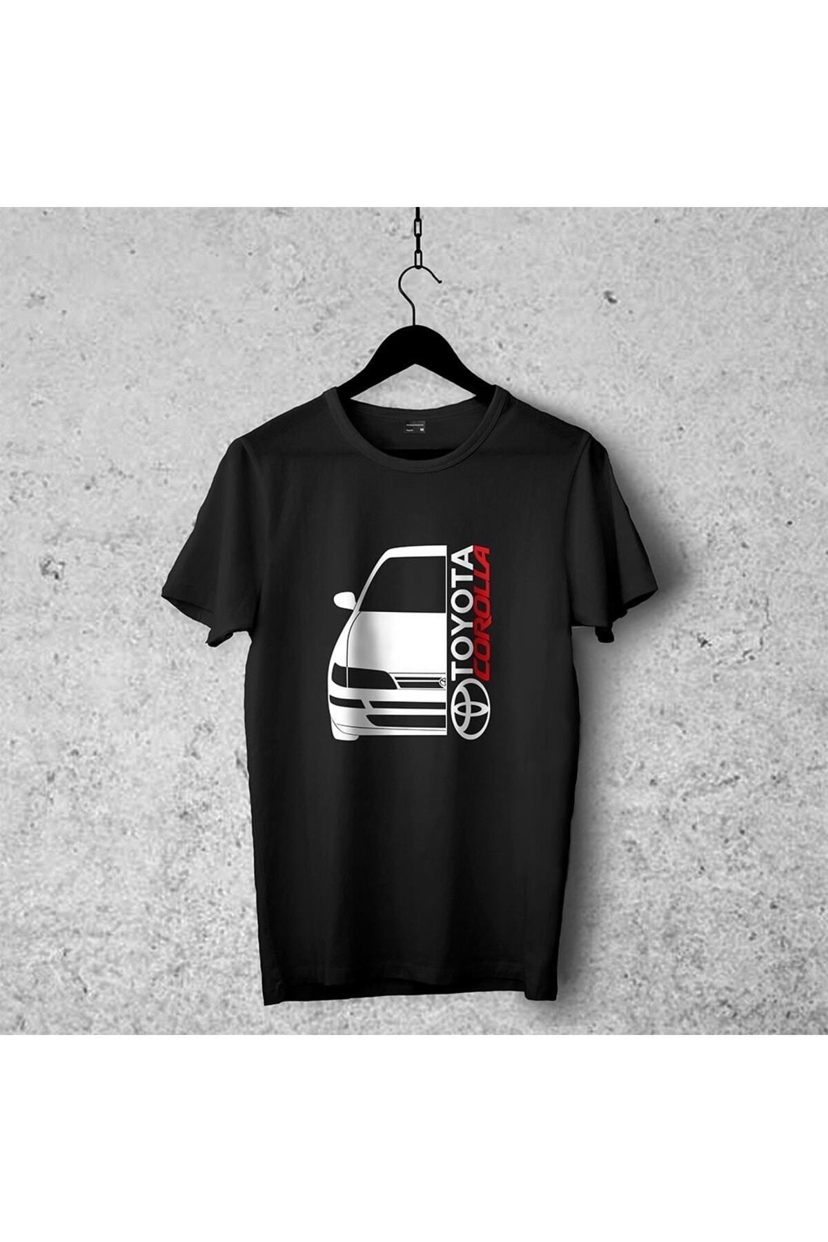 Pisa Art Toyota Corolla Tasarımlı Tshirt 1, Unisex Premium Çatlama Solma Yapmaz , Otomobil