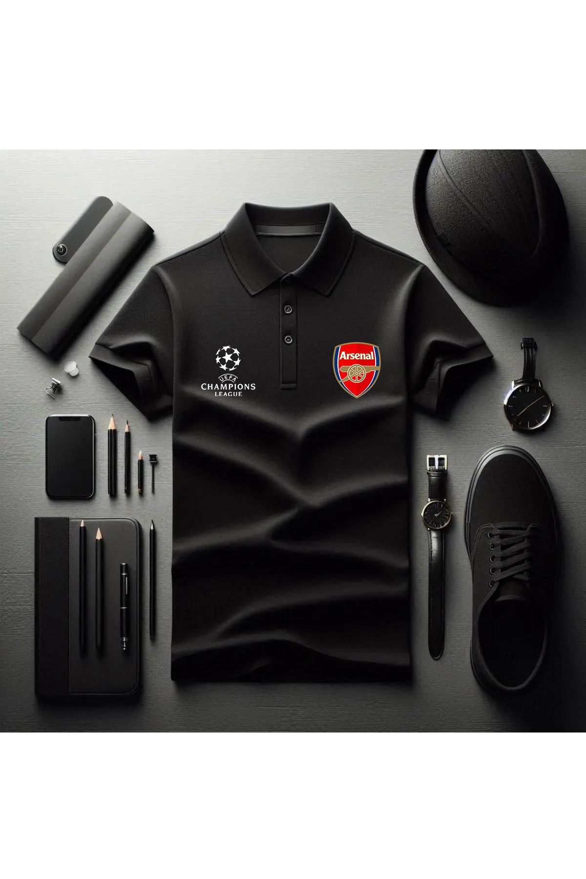 Pisa Art ARSENAL DEVLER LİGİ ÖZEL TASARIM POLO YAKA T-SHIRT