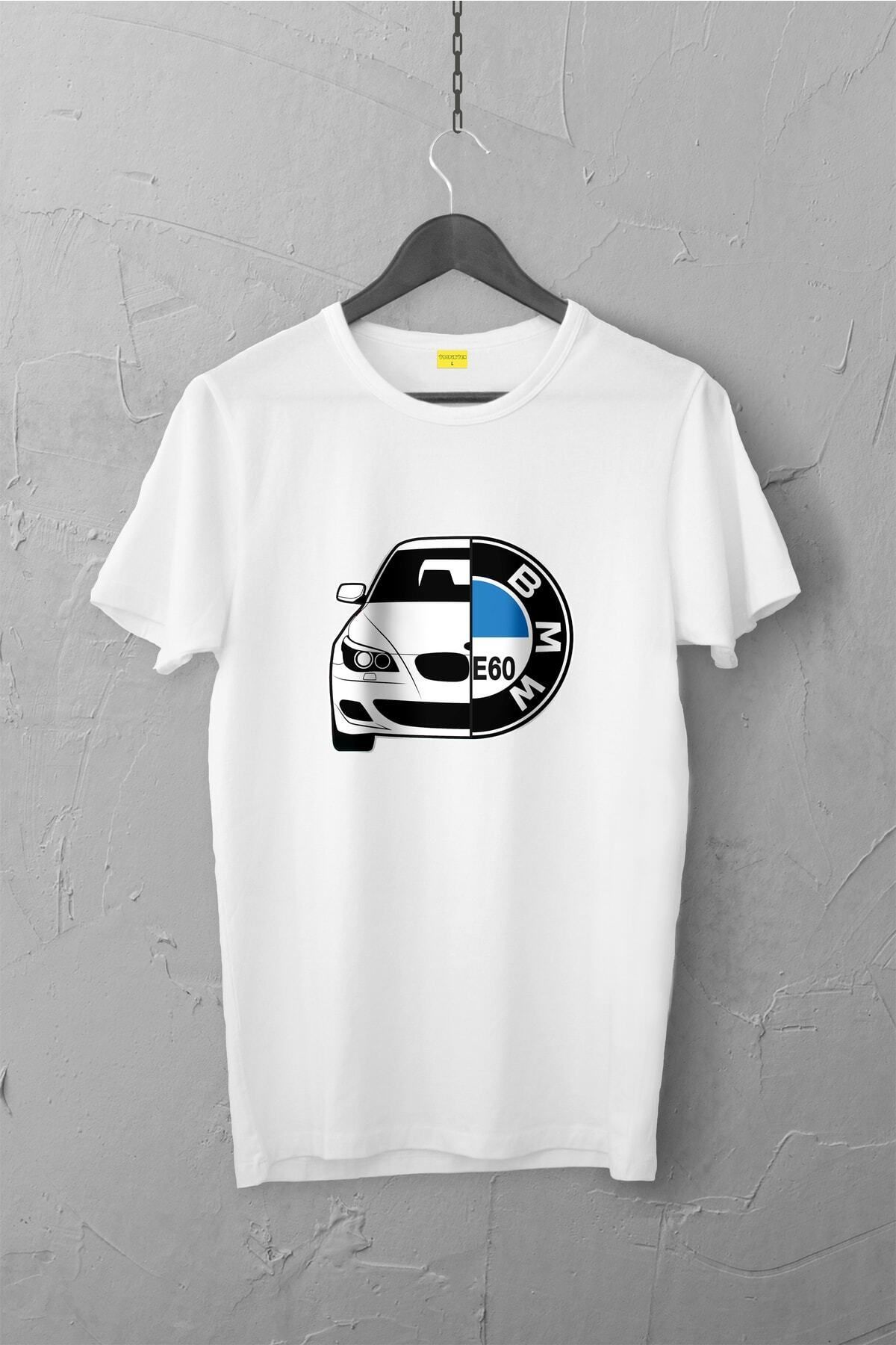 Pisa Art Bmw E60 Tasarımlı Tshirt , Unisex Premium, Çatlama Solma Yapmaz / Otomobil