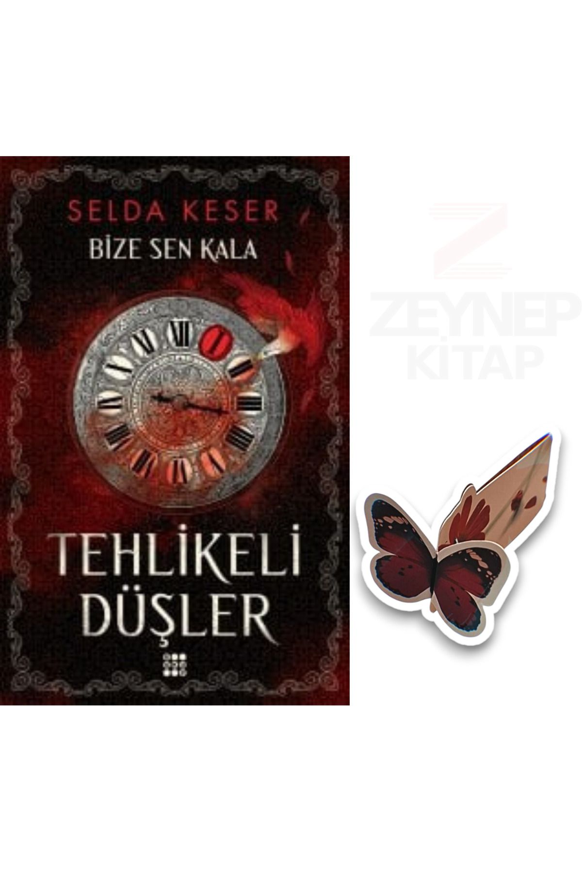 Dokuz Yayınları Tehlikeli Düşler - Bize Sen Kala (Özel Tasarım Hareketli Kelebek Ayraç Hediye)