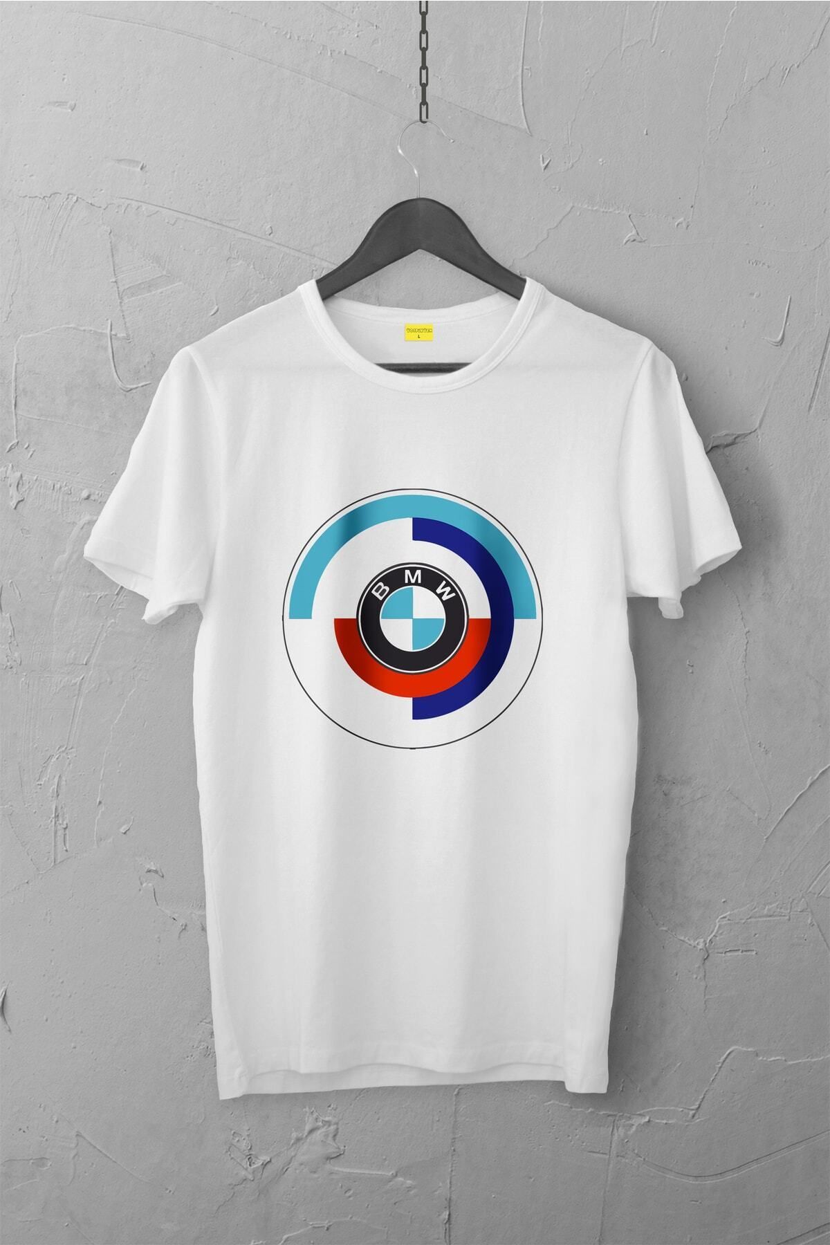 Pisa Art Bmw Amblem Tasarımlı Tshirt , Unisex Premium, Çatlama Solma Yapmaz / Otomobil