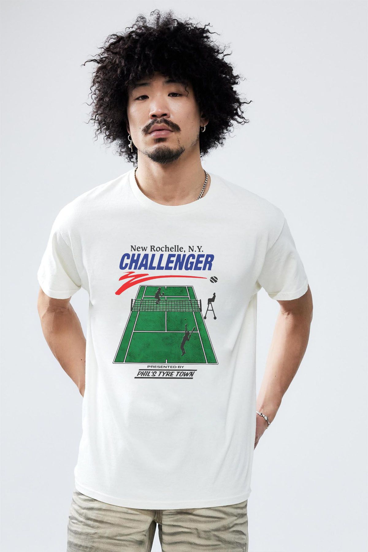 Tee&more. Unisex Regular Fit Challenger Baskılı Premium T-shirt