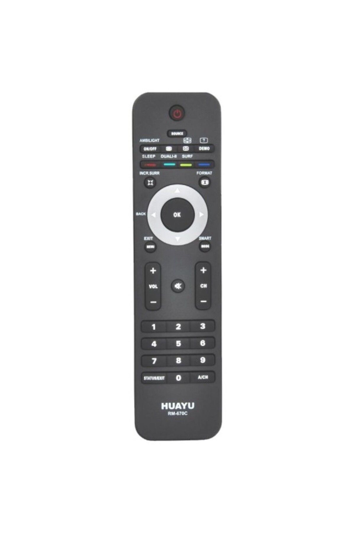OEM-RM-670C Remote control for PHILIPS LCD (codes SAA3010-RC5) 1