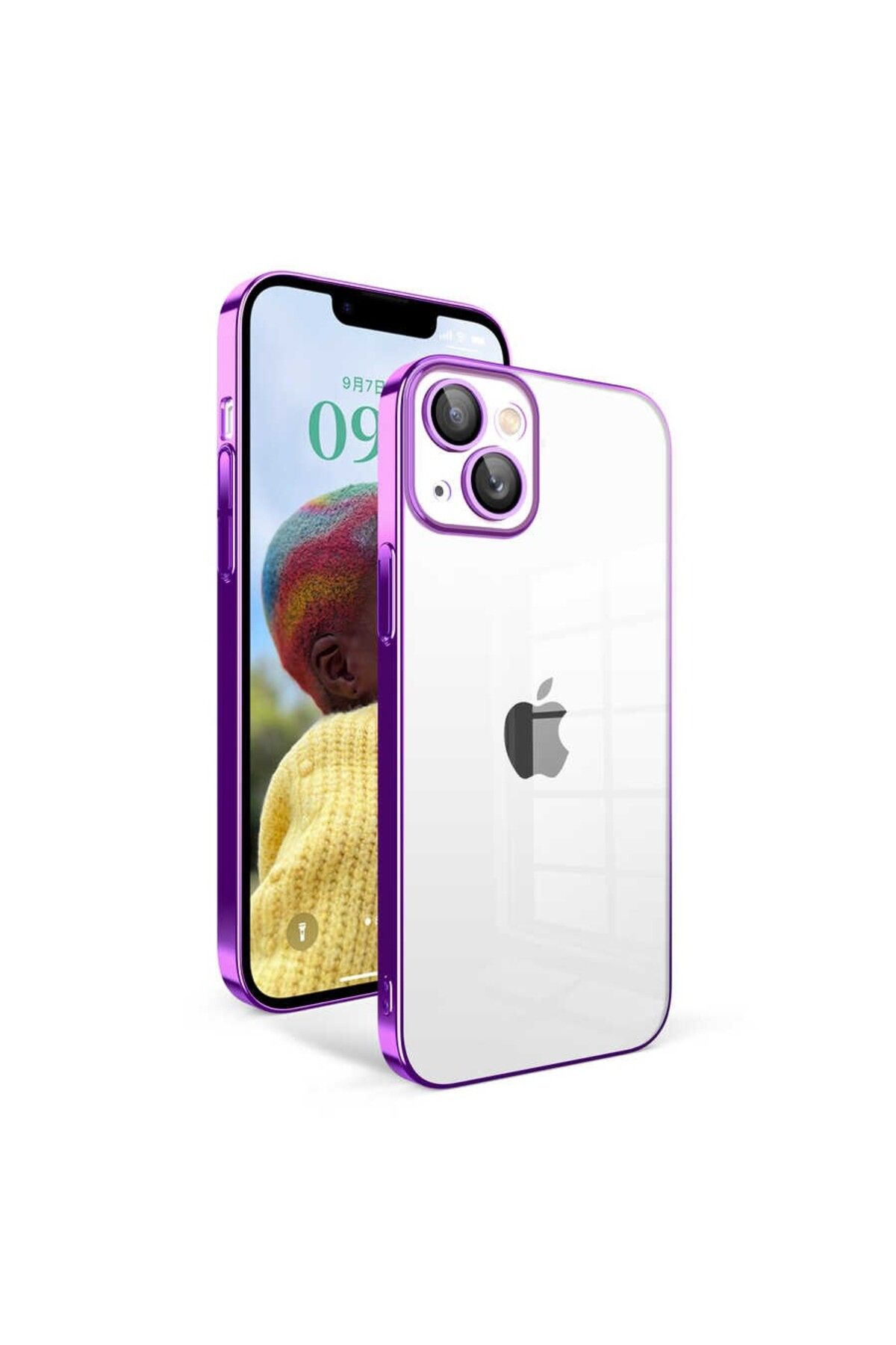 Cepustik Telefon Aksesuarları iPhone 14 Kılıf Garaj Kenarları Renkli Kamera Korumalı Kılıf