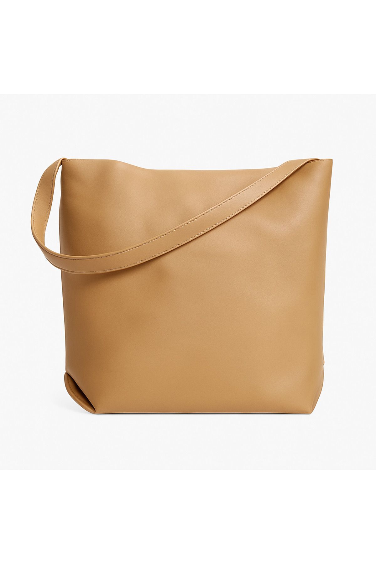 MANGO Kısa Saplı Large Shopper Omuz Çantası