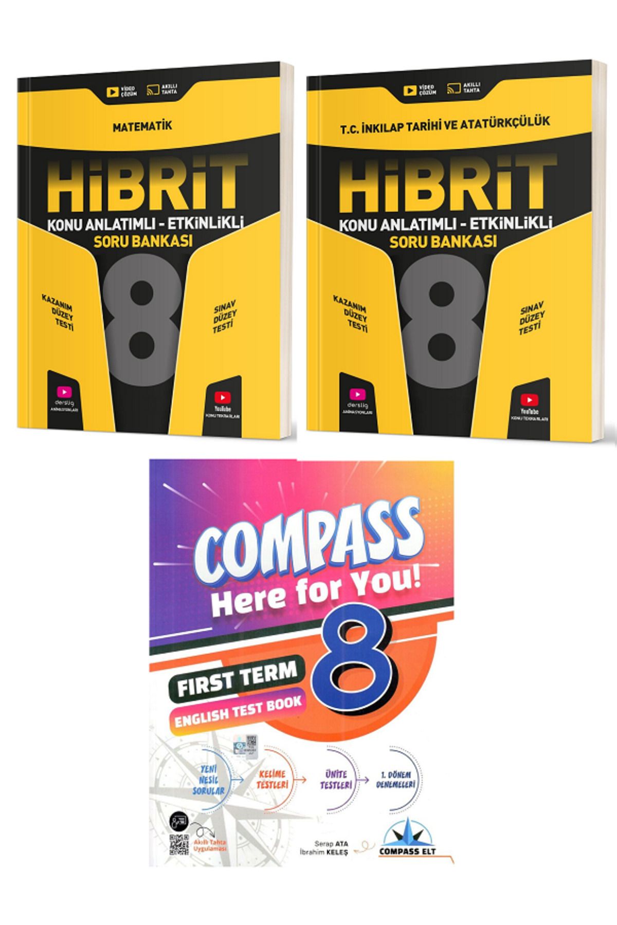 Efsane Yayınları 8.Sınıf Hız HİBRİT MATEMATİK - İNKILAP Konu Etkinlikli Soru / İngilizce Test Book HEDİYE - 3 KİTAP