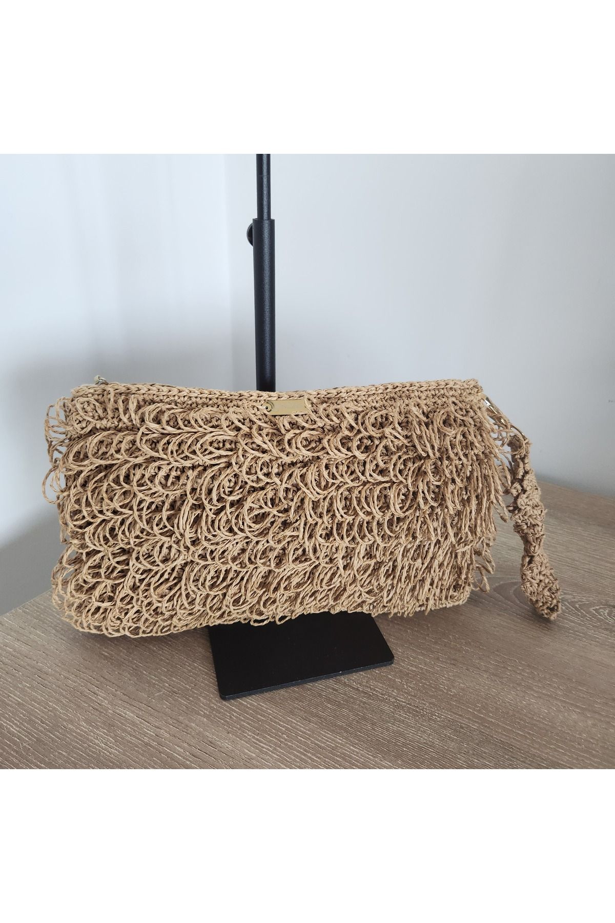 Sevilins Collection Kağıt ip clutch çanta
