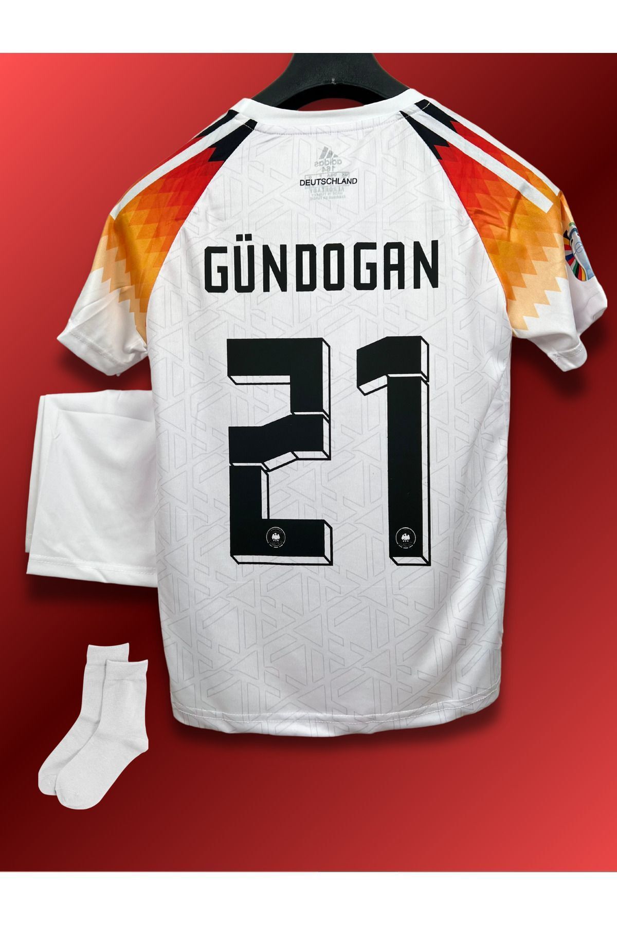 Alaturka Mix Almanya Euro 2024 Yeni Sezon Ilkay Gündoğan Çocuk Forması Beyaz