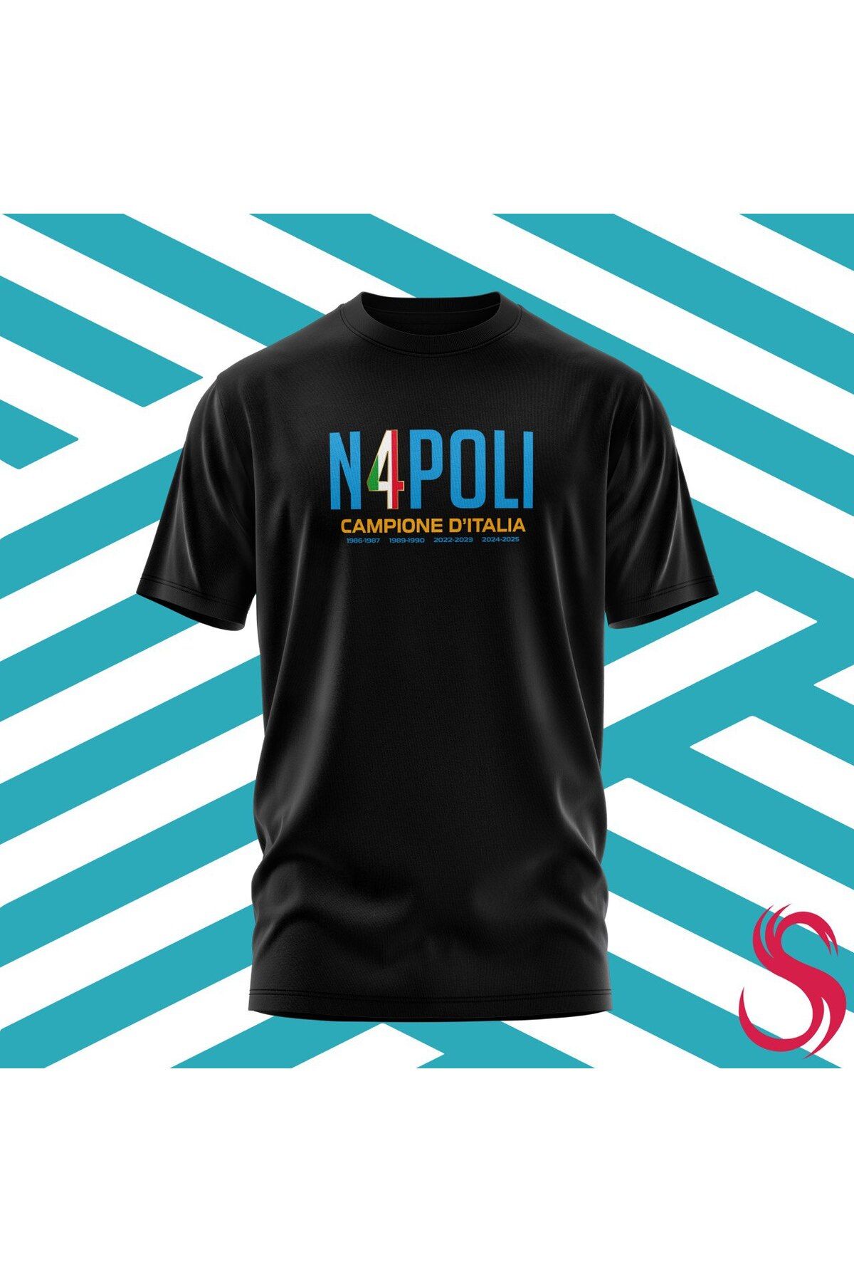 Scudetto T-Shirt N4poli Şampiyonluk Tişörtü Unisex Tişört