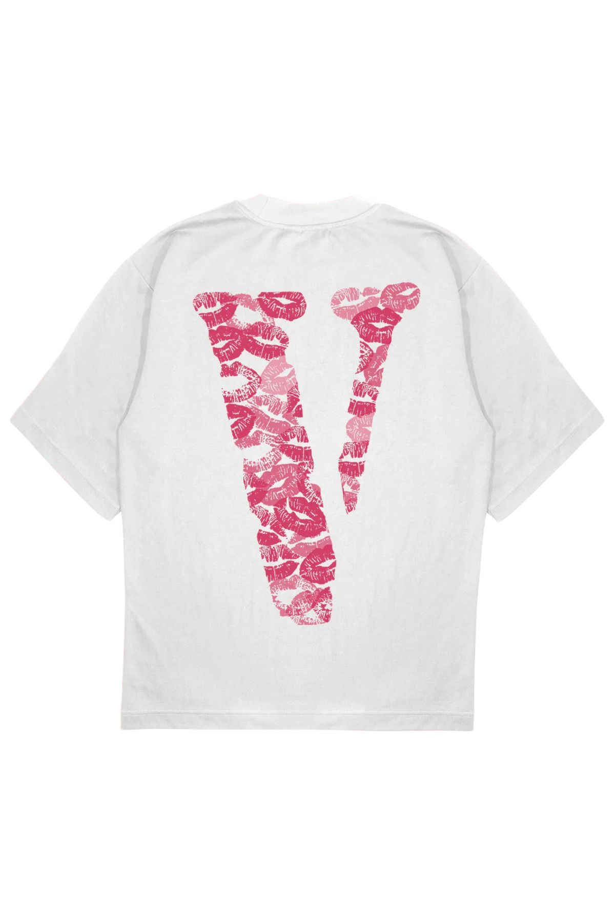 SVART WEAR VLONE KISS Baskılı Oversize Unisex Tişört kiss