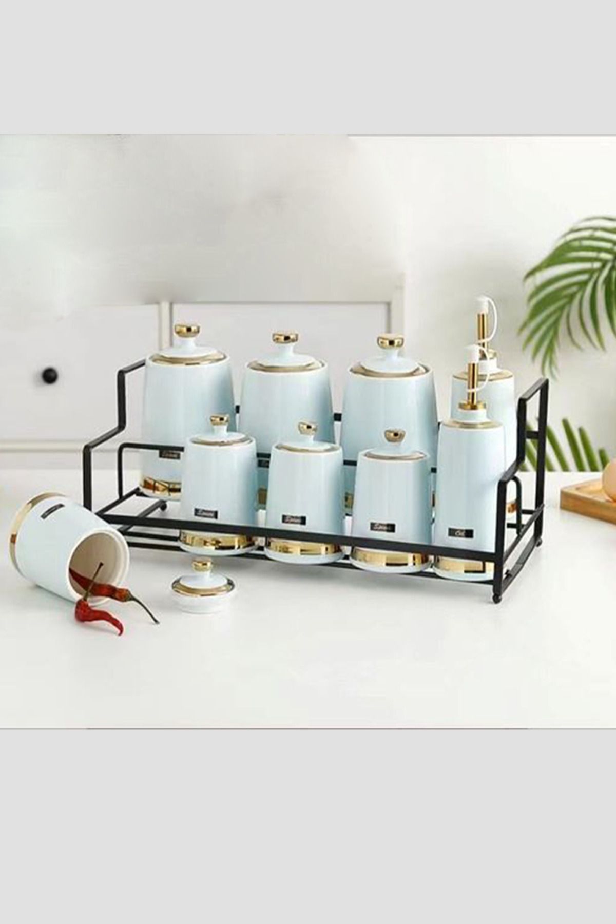 Generic-طقم برطمانات علب بهارات وتوابل 3