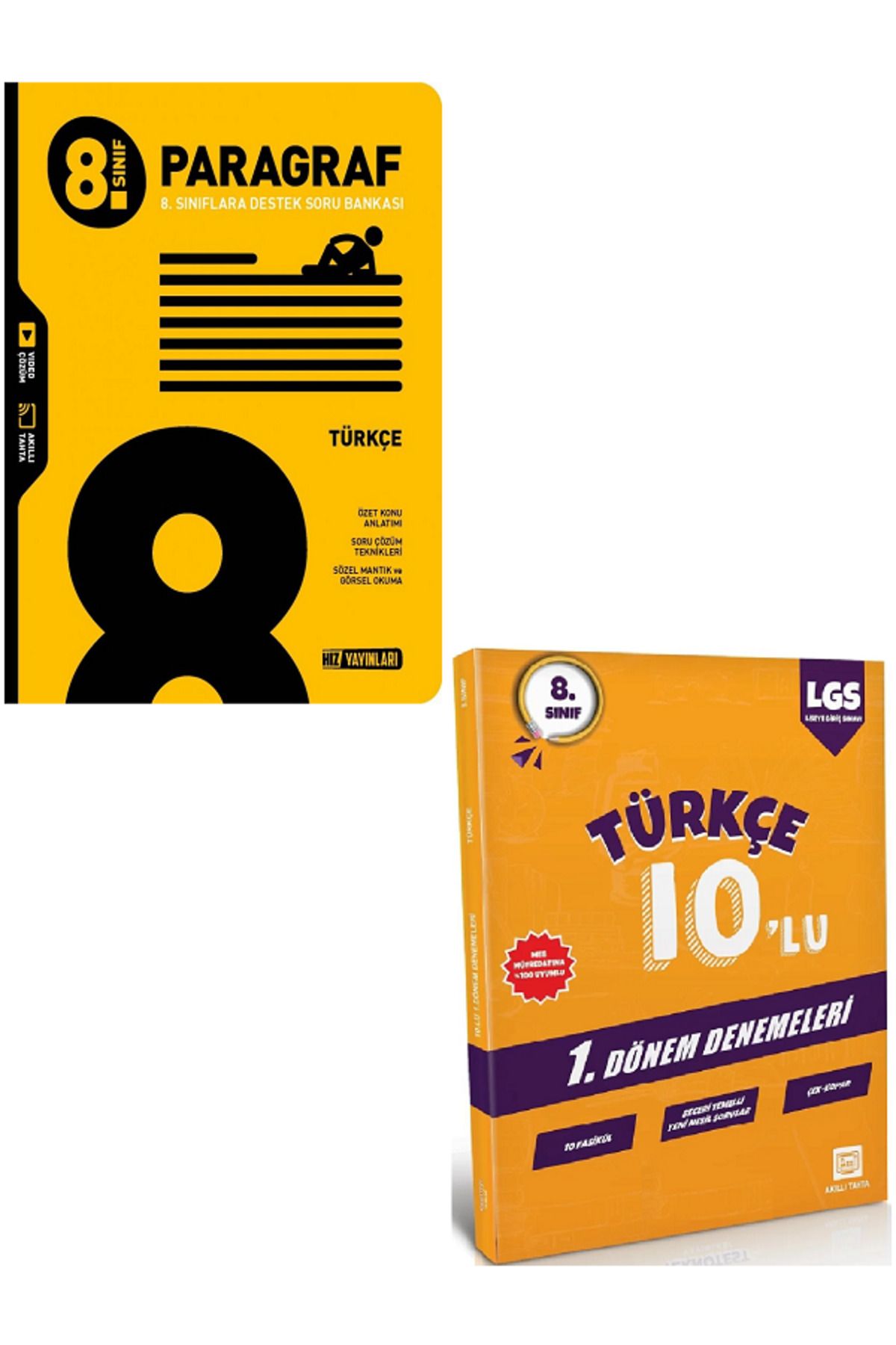 Efsane Yayınları 8.Sınıf Hız PARAGRAF Soru Bankası / 10'Lu Türkçe Deneme HEDİYE - 2 KİTAP
