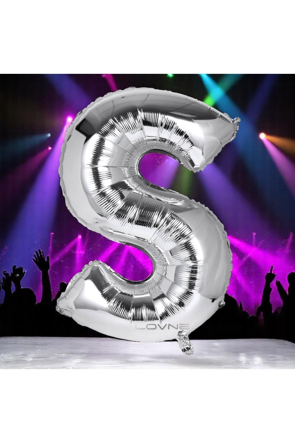 Kuzey YÜKSEK KALİTE 1 METRE GÜMÜŞ S HARF BALON GÜMÜŞ S HARFİ FOLYO BALON HELYUM GAZINA UÇAN BALONA UYGUN