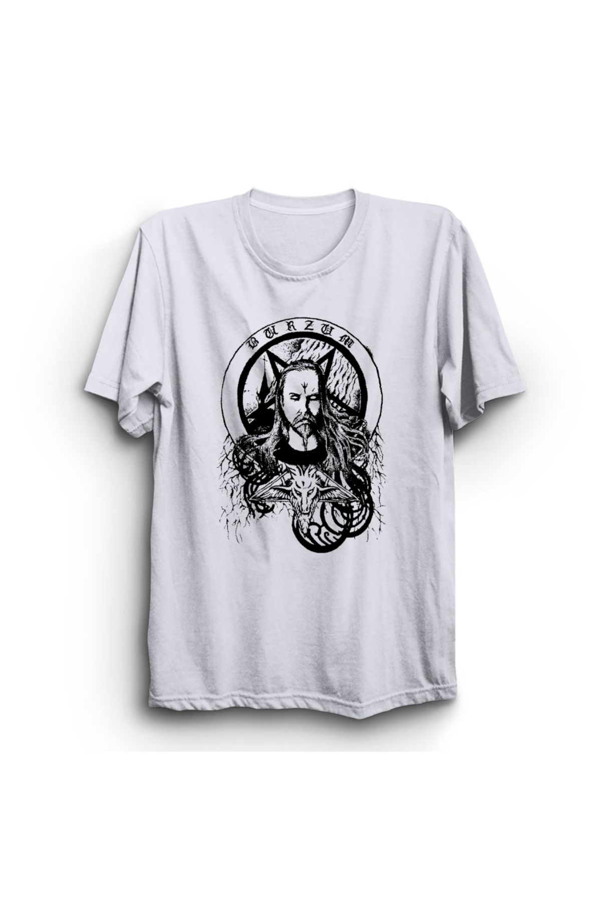 The Fame Burzum, Samoth, Rock Metal Müzik Grubu Baskılı, Unisex, %100 Pamuk Tişört
