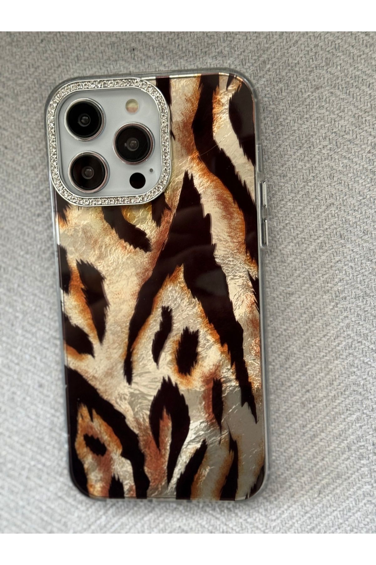 FİŞNEİLETİŞİM İPHONE 15 PRO UYUMLU ZEBRA DESENLİ KILIF